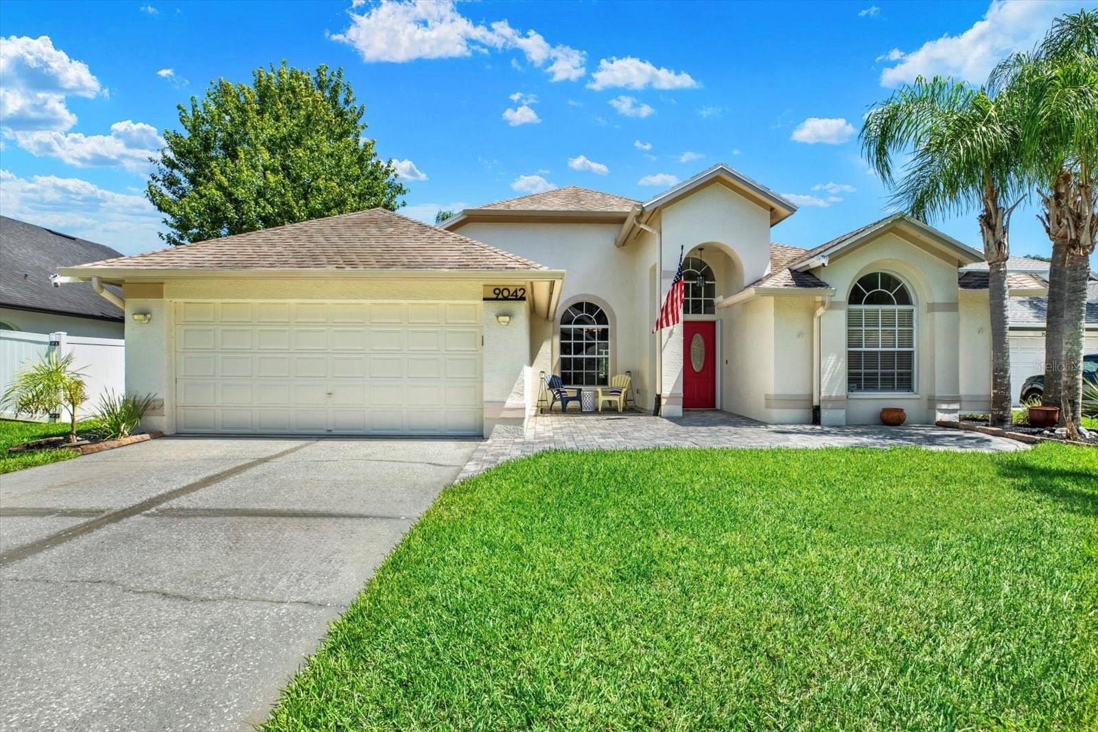 Sellers are offering a one-year home warranty with an acceptable offer.
Welcome to this beautiful 4-bedroom, 2.5-bathroom pool home in the desirable Fawn Ridge neighborhood known for A-rated schools, and no CDD fees built into your property taxes. Perfectly situated on a meticulously landscaped lot at the end of a quiet cul-de-sac with the views to the serene pond and conservation, this home offers the kind of peaceful setting that's hard to find. As you enter the home through the grand foyer, stunning French doors immediately draw your eye toward the lanai and pool area beyond. The foyer flows seamlessly into the main living spaces, where volume ceilings and an abundance of natural light fill every corner. A thoughtfully designed split open floor plan enhances the bright, airy atmosphere throughout. Elegant ceiling panels and crown molding in every room add warmth and timeless character, while a sophisticated palette of soft whites and soothing gray tones creates a refined, move-in-ready ambiance that feels both stylish and welcoming. The kitchen is both stylish and highly functional, featuring elegant cabinetry with generous storage throughout, granite countertops, stainless steel appliances, a glass tile backsplash, and a built-in desk, everything you need to make cooking and everyday living a true pleasure. The spacious primary suite is a true retreat, offering French doors that lead directly to the pool, spacious walk-in closet, and a beautifully designed oversized walk-in shower. 3 additional bedrooms provide the flexibility to create the perfect guest room, home office, nursery, or whatever best suits your lifestyle. Step outside to your private backyard paradise: a sparkling pool, spa, covered lanai, and peaceful conservation views make this the ultimate setting for entertaining or simply unwinding in the Florida sunshine. Enjoy walking, jogging and biking around this neighborhood of continuous sidewalks with a county park complete with tennis courts, basketball courts, playground, and baseball field. This home’s ideal location is just moments away from the Upper Tampa Bay Trail, Citrus Park Westfield Mall, the Veterans Expressway, Tampa International Airport, and Tampa’s sports venues and a variety of shops and restaurants. World-famous beaches, South Tampa, and Downtown Tampa are all within approximately 30-45 minutes. Disney World and Central Florida's theme parks are just about 90 minutes away. Top rated schools and no CDD fees! This is more than a home, it's a sanctuary amidst the vibrant landscape of Tampa, offering unparalleled serenity, modern comfort, and unbeatable value.