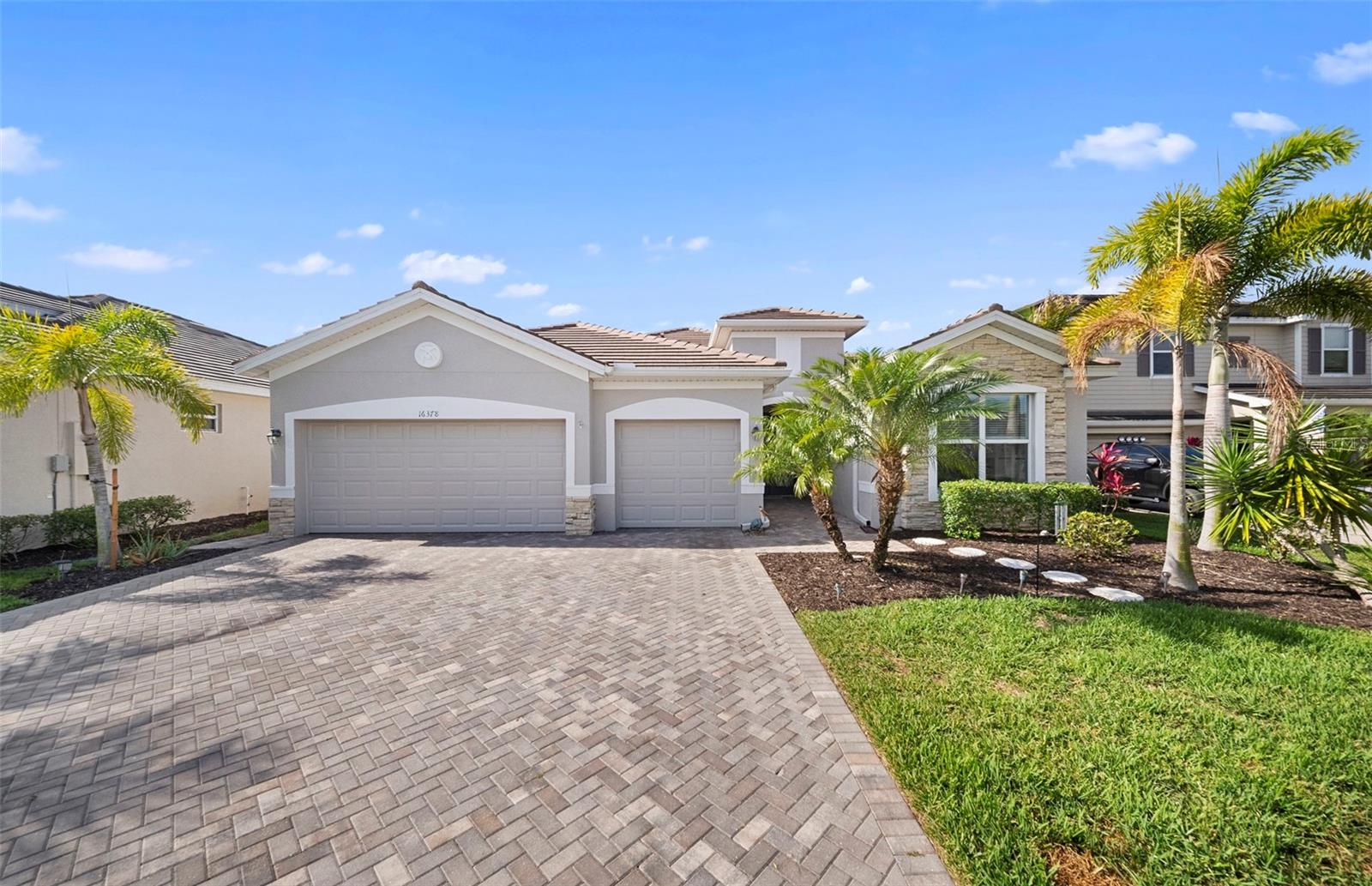 Welcome to this beautifully updated 3 bedroom + den home in the highly sought-after gated community of Bonita Landing, where modern upgrades meet the ultimate Southwest Florida lifestyle. This move in ready residence features a spacious open floor plan designed for both everyday living and effortless entertaining.

Bonita Landing offers LOW HOA FEES with fantastic community amenities including tennis courts, a tot lot, and a fishing dock. Just across Bonita Beach Road, enjoy a scenic preserve with walking trails, ponds, and abundant wildlife. Ideally located just 9 miles from Barefoot Beach and Bonita Beach, with easy access to Wiggins Pass, Fort Myers Beach, Naples beaches including Vanderbilt and Lowdermilk, and Bonita Dog Beach within 12 miles. The upcoming Midtown Bonita development, featuring dining and shopping, is just minutes away.

At the heart of the home is a stunning kitchen with a very large island overlooking the main living area, creating the perfect gathering space. Don't miss the updated, walk in pantry! The layout also includes a separate dining/eat-in area, providing flexibility for casual meals or formal entertaining. The oversized primary suite offers a private retreat with ample space to unwind.

Step outside to your own tropical oasis...a screened in lanai with a covered lounging area, saltwater pool, and spa, all surrounded by lush landscaping. The pool system has been recently upgraded to saltwater with a larger pump, enhancing both efficiency and enjoyment.

This home has been thoughtfully refreshed with a freshly painted interior (including trim and doors) and a newly painted exterior, including the front door. Additional upgrades include new lighting throughout, a stylish kitchen backsplash, built-out closets, upgraded bathroom faucets and shower heads, and a newly added glass shower door in the guest suite. Tile grout has been professionally sealed, and the home features a whole-house water filtration system with an additional kitchen filter. The roof and air vents have been professionally cleaned within the past year, and new fire detectors are currently being installed throughout.

Furniture is available separately, offering a potential turnkey opportunity.

Don’t miss this exceptional home combining upgrades, location, and lifestyle in one of Bonita Springs’ most desirable communities.