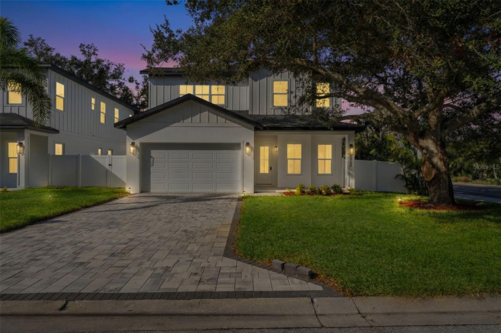 Welcome to The Palms of Seminole, an exclusive new-construction enclave of six homes featuring contemporary coastal design just 2 miles from the beach. This 4-bedroom, 3-bath residence blends elevated style with everyday comfort and convenience. Step inside to find luxury finishes throughout, including an open-concept layout, designer lighting, and impact-rated windows that require no hurricane coverings. The gourmet kitchen is a showpiece, equipped with a Samsung Bespoke appliance package, sleek cabinetry, and quartz countertops, perfect for entertaining or quiet nights in. The spacious primary suite offers a serene retreat, while the spa-inspired bathrooms showcase premium tile work and elegant fixtures. Outside, enjoy your private paver driveway, 2-car garage, and professionally landscaped yard with irrigation in front in back (including a well and pump for irrigation- no high water bills) and an in-wall pest control system for low-maintenance living. With no HOA, no CDD, and no flood insurance required, you’ll have the freedom to live the Florida lifestyle without compromise- just minutes from world-class beaches, dining, and shopping. *Some photos may be of other homes that are also available at the Palms of Seminole. There are 6 homes and 2 different models to choose from. Each home has different finishes and color selections.