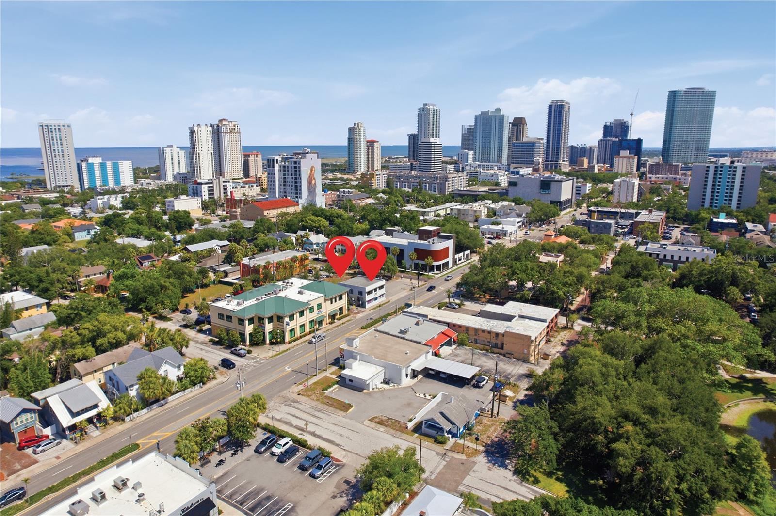 Bay Food Mart Development Opportunity
Corner Lot Includes Existing Building + Parking + Adjacent Grassy Area

631 4th Street North + 343 6th Avenue North, St. Petersburg, FL
Existing Building: 1,700sf ground floor retail + 1,600 second floor office/studio
Combined Lot Size:  0.3242 acres / 14,122 sf

Zoned CCT-1
Pre Approval For 3 story/13,300sf Mixed Use Development


Consider this site as your welcome mat to downtown St. Pete! 
With a daily traffic count of over 35,000 cars, downtown daily commuters will pass by from Tampa, the Old Northeast, and all of the other bedroom communities of Pinellas County!

The existing tenants have asked for longer leases but current ownership positioned the site for all possibilities, which includes clearing the site for your new vision. Maximum density with highest and best use will allow for three stories of mixed use, 3,900sf ground floor retail, with ten apartments (7,140sf). Or simply build to suit.

Call today to schedule a site visit.
Happy to share more about this optimal location in the Sunshine City and the nearby 21 story luxury apartment tower which was recently approved for development.
