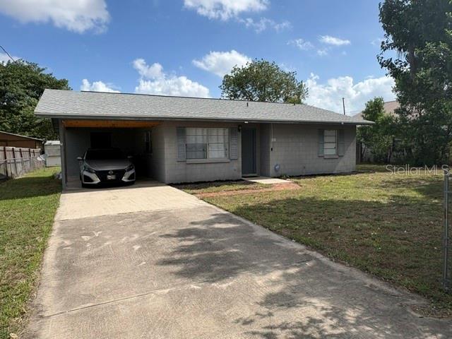 NEAT AND CLEAN AND MOVE IN READY....CALL TO SEE THIS 2 BEDROOM 2 BATH CB HOME IN FROSTPROOF WITH NO HOA FEES..
THIS HOME HAS CENTRAL H/A, ALL TILED FLOOORS IN THE SPACIOUS LIVING , DINING AND KITCHEN AREA, CARPET IN BOTH BEDROOMS, VINYL IN THE LARGE UTILITY ROOM WITH WASHER AND DRYER. THIS HOME WILL QUALIFY FOR  FHA OR  USDA  AND VA   FINANCING. THIS WELL MAINTAINED HOME SITS ON A LARGE FENCED LOT WITH A SHED.