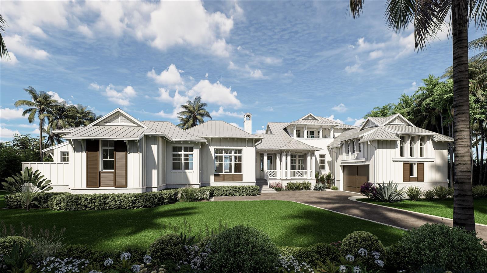 Old Florida Elegance!!! Experience the grace and grandeur of authentic Old Florida living on the storied shores of Boca Grande. Inspired by a unique blend of classic West Indies and Key West architecture from Hemingway’s era, this exceptional ‘ready to build’ waterfront estate captures the art of island life where timeless coastal charm meets modern indulgence. The owner’s vision was brought to reality in collaboration with BCB Homes and Stofft Cooney Architects whose expertise created this once in a lifetime building opportunity. Set along 175 feet of pristine deep-water frontage with dockage, this private coastal haven is an Anglers’ Paradise with immediate access to Boca Grande Pass and the Gulf’s legendary tarpon waters. The proposed main residence will offer more than 6,300 square feet of finely detailed living space, where hand-finished tabby-shell stucco, grand verandas, and storm-resilient concrete construction reflect enduring craftsmanship. Designed for elegant island living and effortless entertaining, the home design features five luxurious bedroom ensuite's, and a master chef’s kitchen with dedicated prep kitchen. The expansive outdoor gathering spaces blur the lines between indoors and out leading to a resort-style pool terrace framed by majestic palms and tropical gardens. The fully permitted separate guest cottage offers three additional gracious ensuite bedrooms, and nearly 2,000 square feet of bonus living provides privacy and comfort for family and friends. In addition, the club style pool house cabana serves as a serene extension for the main residence and guest cottage offering a climate-controlled lounge, full bar, and outdoor summer kitchen - providing the ultimate retreat after a day on the water. Multiple garages accommodate vehicles, boats, and golf carts, ensuring seamless access to every island pursuit. Surrounded by a lush canopy of palms and exotic fruit trees, the gated compound balances seclusion and sophistication, creating an atmosphere of relaxed elegance that defines Boca Grande living at its finest. Just minutes from historic village, boutique shopping, and fine dining, this sought after location offers unrivaled privacy within one of Southwest Florida’s most storied coastal enclaves. Every element has been thoughtfully conceived to honor the timeless beauty of Old Florida. ***All permits and entitlements are included in the price of land, with BCB HOMES being the preferred builder. This complete ‘shovel ready’ package will save Buyer years in planning, architecture fees, and Lee County / FDEP entitlements. ***Price does not include the cost of construction for residences. This is a rare opportunity to build your legacy retreat where generations will celebrate life on the water, surrounded by the enduring nostalgia of Gasparilla Island.