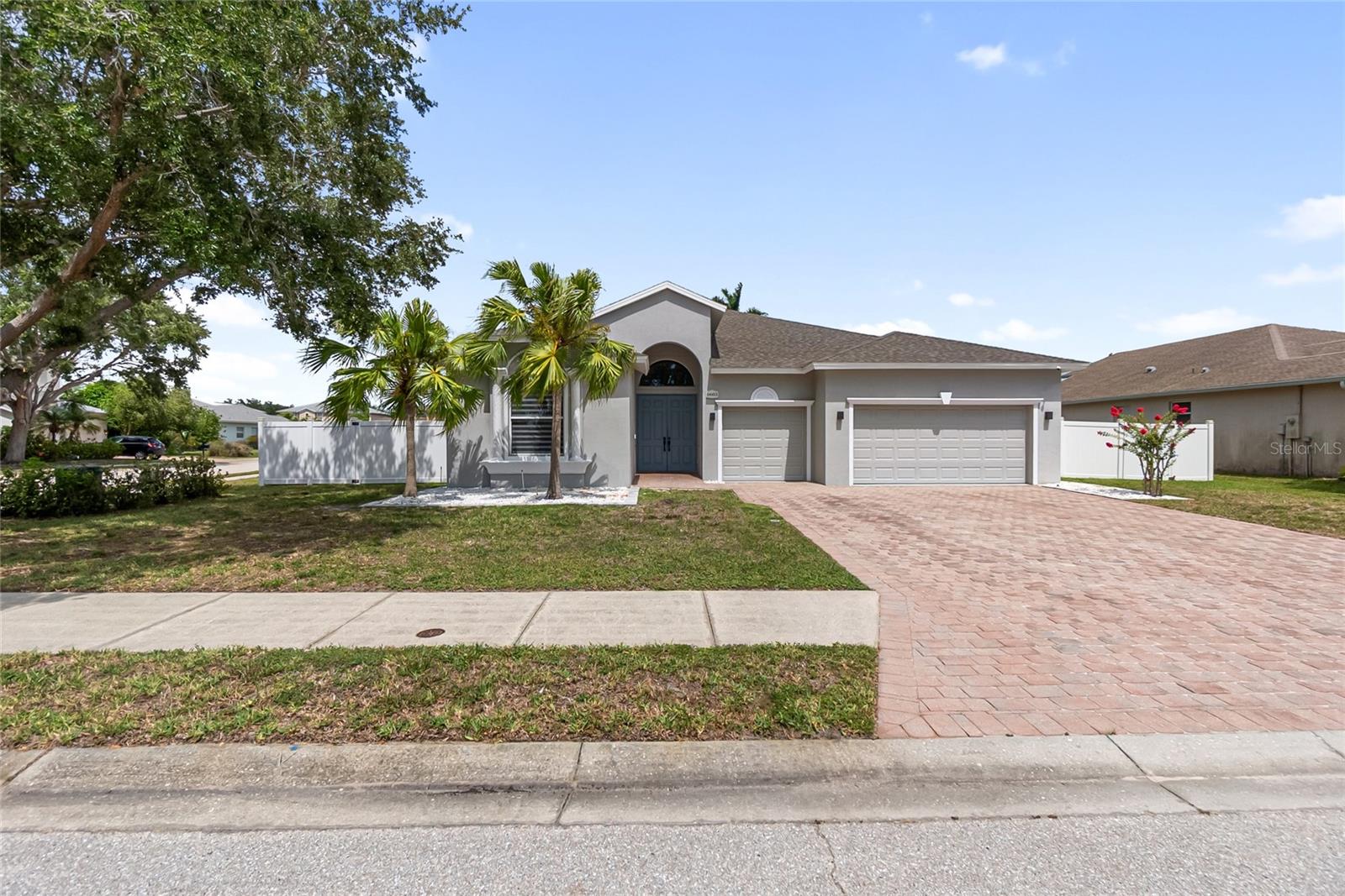 Welcome to this beautifully renovated 4-bedroom, 3-bath pool home situated on a spacious corner lot. This move-in-ready furnished residence combines modern finishes, generous living spaces perfect Florida lifestyle.

Step inside to discover a bright, open floor plan featuring luxury finishes throughout, soaring ceilings, and abundant natural light. The stunning chef's kitchen is the heart of the home, offering sleek cabinetry, a large center island, and an impressive built-in wine rack, perfect for entertaining family and friends.

The spacious primary suite features a beautifully updated ensuite bath, while the additional bedrooms provide flexibility for guests, a home office, or multigenerational living. Every bathroom has been tastefully renovated with contemporary finishes.

Outside, enjoy your own private screened-in pool and patio area, creating the ideal space for relaxing or entertaining year-round. The fully fenced backyard offers privacy and plenty of room to enjoy the outdoors. Situated on a large corner lot, this home provides extra space and curb appeal rarely found in rental properties.

As an added bonus, residents also have access to the community pool.

Conveniently located near shopping, dining, schools, parks, and just a short drive to the Gulf beaches, this exceptional rental offers the perfect combination of comfort, style, and location.