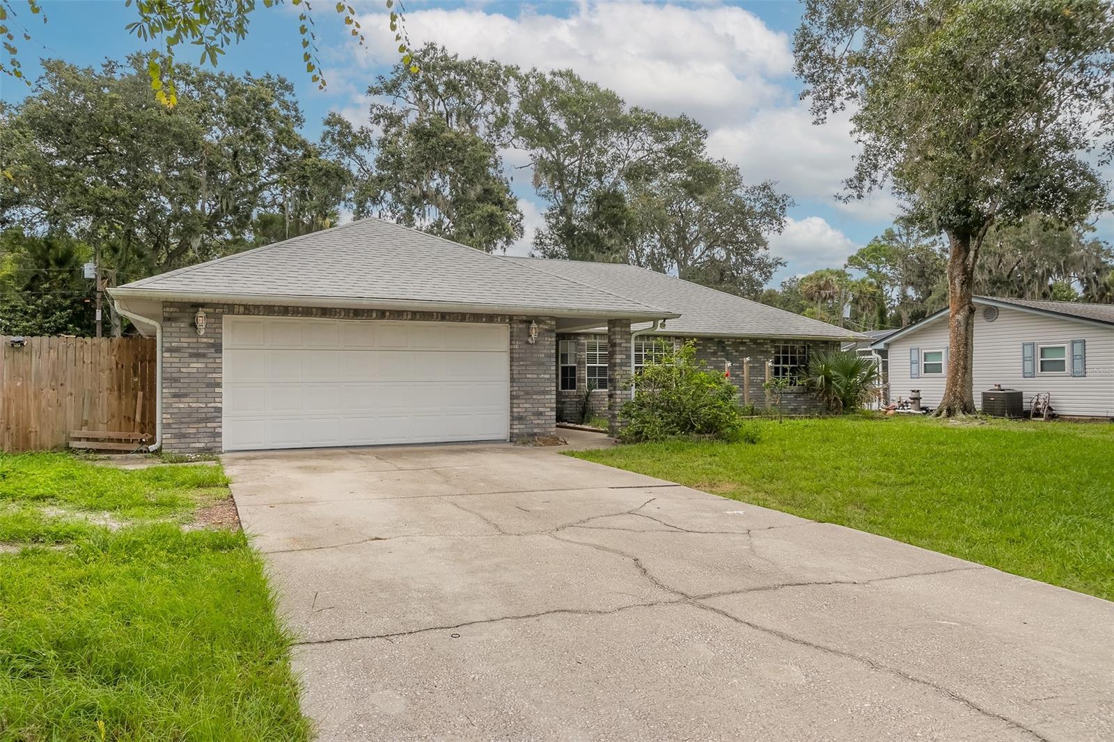 Seller is willing to contribute toward buyers concessions wether they be buy down points or closing costs. Lets hook you up!!

Welcome Home! As you enter this 3-bedroom, 2-bathroom concrete block residence, you'll be greeting by the perfect blend of comfort, style, and functionality. Located in Florida Shores with no HOA, you'll enjoy the freedom to customize and personalize your property to your heart's desire.

The open concept provides an inviting space for gathering with family and friends, while the split floor plan ensures maximum privacy for the master suite.  This carefully designed living space, providing an abundance of room for both entertainment and relaxation. The vaulted ceilings add an open and grand feel, making the interior even more inviting.

The fully remodeled kitchen is a dream, featuring modern appliances, stylish cabinetry, and sleek countertops. Whether you're hosting a dinner party or preparing a casual meal, this kitchen will inspire your culinary creativity.

Step outside to your fully fenced yard, offering a secure and private oasis for relaxation and recreation. Bask in the sunshine and take a dip in the above-ground saltwater chlorinated pool, perfect for enjoying the Florida lifestyle.

You'll love the low-maintenance and durability of no carpet throughout the home, providing ease of cleaning and an allergy-friendly environment. The 2016 roof adds peace of mind, offering years of protection against the elements.

Nestled in the heart of Florida Shores, this home is conveniently located near shopping, dining, schools, and outdoor activities. Whether you're a first-time homebuyer or looking for a forever home, this property ticks so many boxes.

Schedule your showing today and make this house your home! ;Water: City