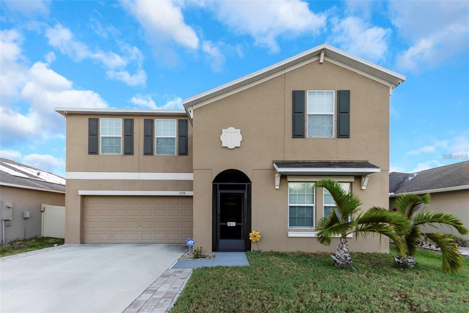 Welcome to this impressive six-bedroom, three-bath home in Ruskin perfectly situated near Tampa and offering generous space, comfort, and serene lake views. Built in 2019, this newer construction home features a bright and open floor plan with a versatile flex room ideal for a home office, gym, or playroom. The kitchen flows seamlessly into the living and dining areas, creating an inviting space for everyday living and effortless entertaining. The master suite serves as a private retreat, complete with luxury vinyl flooring, a spacious walk-in closet, and a well-appointed bathroom. One guest bedroom also includes vinyl flooring, while the additional bedrooms have ample room for family or visitors. Step out onto the enclosed lanai and enjoy peaceful lake views the perfect setting for morning coffee or relaxing evening gatherings. Additional highlights include a front-yard sprinkler system, a newer AC unit, and a brand-new water heater just installed. With thoughtful upgrades, a spacious layout, and a prime location close to Tampa’s shopping, dining, and recreational options, this move-in-ready home truly stands out. You’ll love being just 8 minutes to the beach, 15 minutes to Apollo Beach, 25 minutes to Ellenton Outlets, 25 minutes to Brandon Mall, and conveniently near Moffitt Hospital. A must-see property offering comfort, convenience, and beautiful views schedule your showing today!
