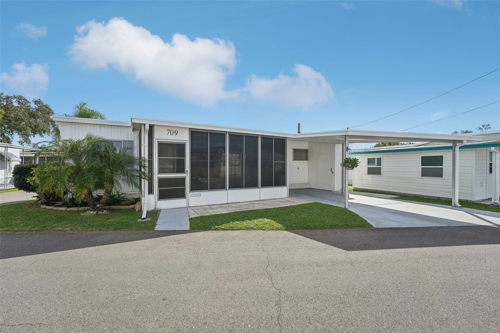 Beautiful 1-Bed 1-Bath Mobile Home Near the Beach-only $195 HOA - $65,900 
Non flood zone! 55+ sought after location in Clearwater, lowest maintenance fee in Pinellas County and NOT a Lot Rent!. This spacious and bright corner Unit offers a contemporary open floor plan that will please the eye and inspire the heart. The Home is being thoroughly updated and tastefully upgraded from the inside out to enhance looks and daily living comforts. It features: central air, resealed metal roof, all new and optimized plumbing work and faucets, straigtened ground structure support, replaced most wall panels, replaced and reinforced sub-floor topped off with wood laminate and vinyl luxury floors, four new vinyl windows, plenty of cabinets in the kitchen which includes two high and deep closets for pantry and home tools such as vacuum cleaner and step latter, tastefully decorated and color coordinated spacious bathroom with huge linen closet, ample vanity with drawers and a medicine cabinet.  The bedroom has spacious sliding double door closet with built-in shelves for shoes and It has ample storage space for large luggage, built-in drawer dresser and another movable drawer dresser, laundry room with washer (attached to hot and cold hookups) with deep wall shelves for storage, newer paint all around and many other updates not readily visible in the photos. 
The package also includes if you wish! the custom made dining table, coffee table, home office desk set, couch, all window dressings, decorative set of  lamps in the bedroom and many other usable and decorative items all around.
 $195 maintenance fee includes grounds maintenance, sewer, trash, water, recreational facilities, clubhouse and community laundry room. The reputable Alcove MHP is small and private 55+ resident owned community surrounded by Coachman Ridge Park, where you can enjoy walking trails, creeks, nature preserved areas, tennis and racquet ball courts. Also only 3 min walk is the Long Center which has fitness and gymnasium center, an Olympic-size pool, a heated training pool, soccer and playground fields at a nice discounted price with a silver sneakers membership. No pets, and no leasing. MINIMUM CREDIT SCORE REQUIRED FOR BUYERS; 725. Please call for your private viewing or a Realtime FaceTime Viewing.