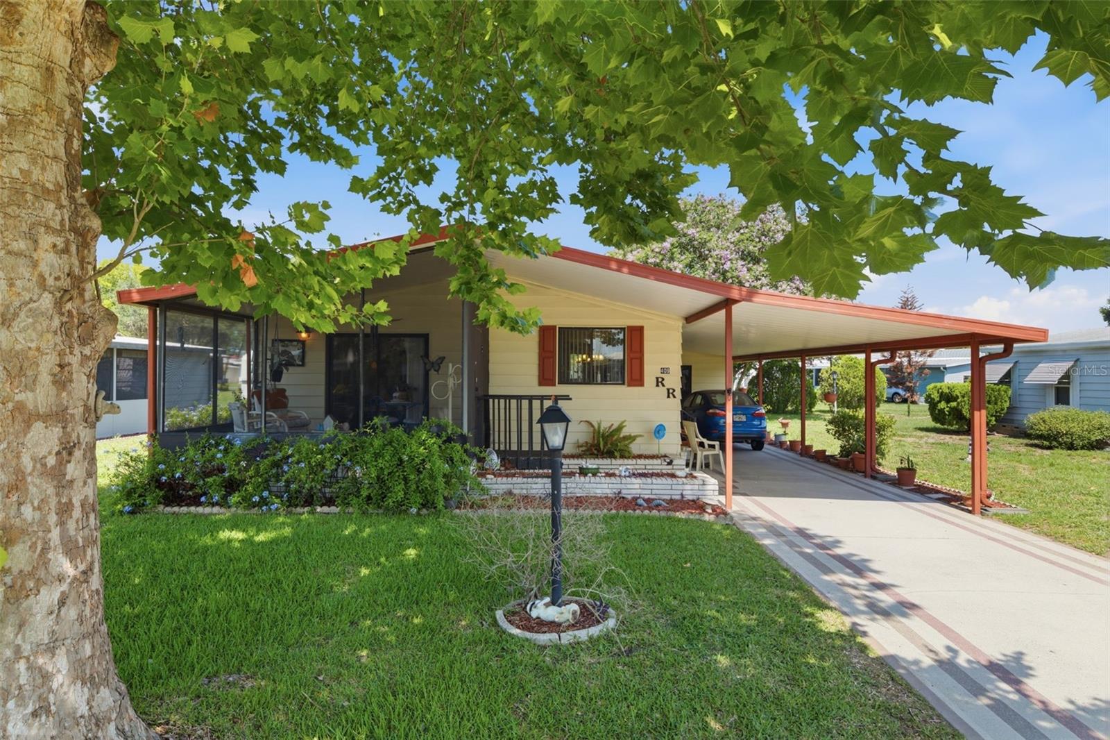 Newly listed and priced to sell! This charming 2-bedroom, 2-bathroom home is your opportunity to enjoy the Florida lifestyle you've been dreaming of in the highly sought-after Polo Park community in Davenport.

Polo Park is a vibrant 55+ golf community known for its resort-style amenities, active social calendar, and welcoming atmosphere. Residents enjoy two heated pools, golf, numerous clubs and activities, and endless opportunities to stay active and connected with neighbors.

One of the best features is that you own the land—no lot rent, no CDD fees, and a low quarterly HOA, making this community both affordable and highly desirable.

Perfectly located just minutes from Disney, shopping, restaurants, medical facilities, and major highways, this home offers the ideal combination of comfort, convenience, and carefree Florida living. Don't miss your chance to make this wonderful home your own!