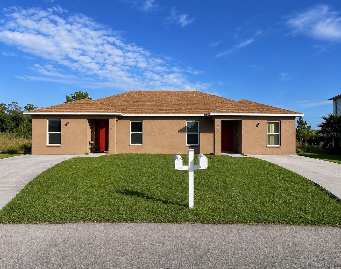 Excellent investment opportunity with immediate cash flow! Built in 2020, this well-maintained duplex is fully leased with each unit rented at $1,800/month, generating $3,600 in monthly gross income ($43,200 annually). Each unit offers 3 bedrooms, 2 bathrooms, modern finishes, tile flooring, concrete block construction, and functional open floor plans. Low HOA of $165/month includes internet and cable. Conveniently located near schools, shopping, parks, hospitals, and major roadways with easy access to Kissimmee, Lake Nona, Orlando, and area attractions. Ideal for investors seeking a turnkey rental property or owner-occupants looking to offset expenses by living in one unit and renting the other. Please do not disturb tenants, Appointment is Required. Lease information and additional financial details available upon request.