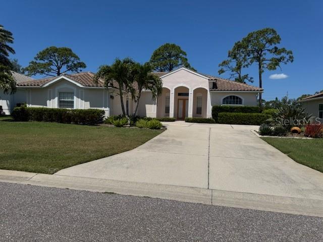 Golf course, sun sets, pool- Life is Good! This house has it all! Updated LVT floors throughout main living area and new tile in the bathrooms, white cabinets in kitchen and baths, plantation shutters, new roof and more. As a bonus the golf course modernization assessment has been paid in full- a savings of over $6,000. This house won't last for long!