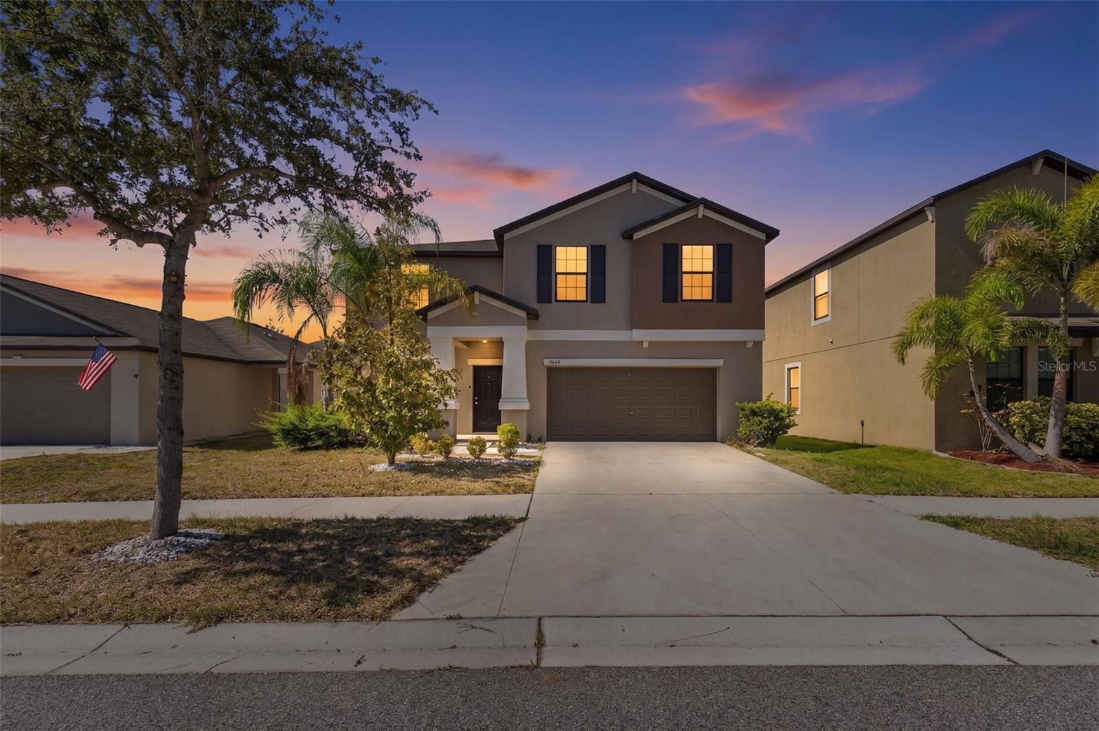 Welcome home to this stunning two-story residence offering over 3,153 square feet of thoughtfully designed living space with 6 bedrooms, 3 full bathrooms, and an ideal layout for today's growing or multi-generational families.
One of the home's standout features is the owned solar panel system, keeping monthly electric bills incredibly low, typically under $30 per month, including taxes and fees!
Situated on a spacious, fully fenced homesite with a durable vinyl privacy fence, this home offers plenty of room to relax, entertain, and create lasting memories. Step inside to discover a versatile first-floor den, perfect as a home office, study, or playroom. Add elegant glass doors for additional privacy while maintaining an open, bright feel.
The heart of the home is the chef-inspired kitchen featuring an abundance of cabinetry, an oversized island with breakfast seating, and an enormous walk-in pantry that provides exceptional storage. The open-concept design seamlessly connects the kitchen, dining area, and expansive family room, making entertaining effortless and keeping everyone connected. The home also includes a whole-house water softener and a reverse osmosis drinking water system conveniently located under the kitchen sink, providing high-quality water throughout the home.
A first-floor bedroom with its own private ensuite creates the perfect guest retreat, in-law suite, or private space for extended family.
Upstairs, you'll find brand-new carpeting installed throughout the entire second level in June 2026, giving the home a fresh, move-in-ready feel. Escape to the spacious owner's suite complete with a ceiling fan, plush carpeting, a luxurious ensuite bath featuring dual vanities, a large walk-in shower, and an oversized walk-in closet. Four additional generously sized bedrooms provide comfort for family and guests alike.
The second-floor loft offers endless possibilities, create a media room, game room, library, fitness area, or second family room. A conveniently located upstairs laundry room makes everyday living even easier.
Step outside to your private backyard oasis with plenty of room for weekend barbecues, pets, playtime, or even your future dream pool.
When you're ready to cool off, enjoy the resort-style community pool and amenities that make every day feel like a vacation.
With flexible living spaces, premium water filtration, impressive energy savings from the solar panel system, brand-new carpeting, and room for everyone, this exceptional home truly offers the perfect blend of comfort, functionality, and Florida living. The sellers will be completing several valuable upgrades prior to closing, including the installation of a new water heater, a new toilet in the second-floor hallway bathroom, and a new kitchen sink faucet, all scheduled for June 2026. Entire carpet in Home was replaced June 2026. The washer and dryer were replaced in 2023, adding even more value and convenience. These thoughtful improvements enhance the home's appeal and provide added peace of mind for its next owners. Conveniently located near shopping, dining, hospitals, a new VA clinic, and with easy access to I-75 and US-301, this home offers the rare balance of comfort, convenience, and peaceful surroundings. Home comes equipped with Hurricane Shutters.
