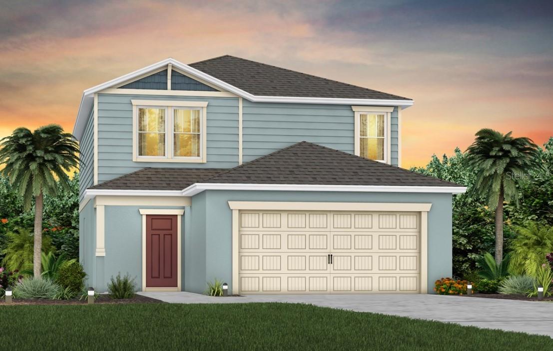 Under Construction. Welcome home to Hartford Terrace in Davenport! A new community in the flourishing city of Davenport will feature a collection of single-family homes and townhomes with a variety of onsite amenities and a location near everything – shopping, dining, entertainment, schools, and major highways. Located just off Highway 27, Hartford Terrace offers Smart Home technology in all homes, a resort style community pool with cabana, a sports field, playground, dog stations, walking trails, and 1-Gig high speed internet and streaming TV included in the HOA. Welcome to a home that’s designed with you in mind, where luxury meets convenience in every corner. This brand-new home offers 4 bedrooms, 3 bathrooms, a loft, and 2-car garage. The Mill Run home, with its charming Craftsman exterior and thoughtfully curated Classic Fresh design package, is ready for you to move in and start living the life you deserve. The expansive open-concept first floor connects your kitchen, café, and gathering room, creating a seamless space for both relaxation and entertaining. Featuring exquisite tile flooring, bright white cabinetry with quartz countertops, and state-of-the-art Whirlpool stainless-steel appliances – including the refrigerator and microwave that vents to the exterior, this kitchen is as functional as it is beautiful. Plus, a convenient pantry and a kitchen island provide extra storage and prep space, making cooking and entertaining a breeze. With four bedrooms, three full bathrooms, and a spacious loft, this home offers plenty of room for the whole family. A guest bedroom and full bathroom are located on the main level, perfect for visitors, a home office, or flexible living space. Upstairs, the Owner’s Suite offers a peaceful retreat with a large walk-in closet and an en suite bath featuring dual sinks, a quartz-topped vanity, and a luxurious glass-enclosed shower. Whether you’re hosting guests or relaxing with loved ones, the covered lanai and airy open spaces provide the perfect backdrop for enjoying every moment. Mill Run is designed to make everyday life easier, with a laundry room on the second floor, 2" faux wood blinds throughout, and convenient appliances like a washer, dryer, refrigerator, and microwave venting to the exterior—all included in your home. Experience the perfect blend of convenience, luxury, and thoughtful design at Mill Run, where every detail is crafted to enhance your life. Don't miss the opportunity to call this move-in-ready home yours.