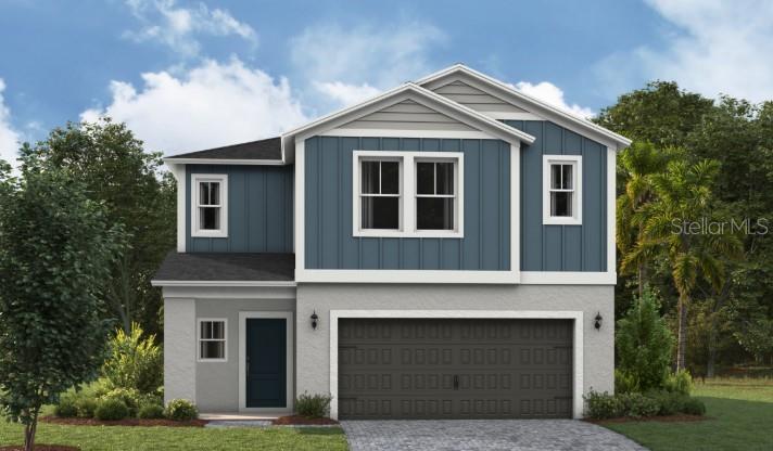 Under Construction. Indigo 
BELOW MARKET INTEREST RATES with use of Seller's Preferred Lender.
Check out the Indigo, a spacious two-story, 5-bedroom, 3-bathroom, 2-car garage home perfect for growing families or hosting guests. Enter the impressive foyer with soaring ceilings that creates an immediate sense of openness. From the foyer, the home effortlessly flows into the main living areas and kitchen. With quartz countertops throughout, stainless-steel appliances and a smart thermostat for energy efficient climate control, the Indigo brings all the things that matter together. The downstairs guest suite and bathroom are tucked away for added seclusion, while the open concept living space is perfect for entertaining. Upstairs, you'll find a generously sized recreation space, ideal for family time or unwinding. The owner's suite is a true sanctuary, featuring a walk-in shower, double vanities, and a spacious walk-in closet. A laundry room with a new washer and dryer is just off the owner’s suite, conveniently located near the 3 additional bedrooms and full bathroom. The Indigo is as functional as it is stylish, providing the perfect balance of comfort and modern living. 
Life at Two Rivers blends nature with vibrant community living. Residents enjoy access to The Nest amenity hub, featuring a resort-style pool, playground, and dog park, along with wooded landscapes, winding creeks, scenic ponds, and peaceful lakes throughout the community. Nearby shopping and dining at The Grove at Wesley Chapel is also just 10 minutes away. 
Images shown are for illustrative purposes only and may differ from actual home. Completion date subject to change.
Contact or make an appointment for more details on interest rates.