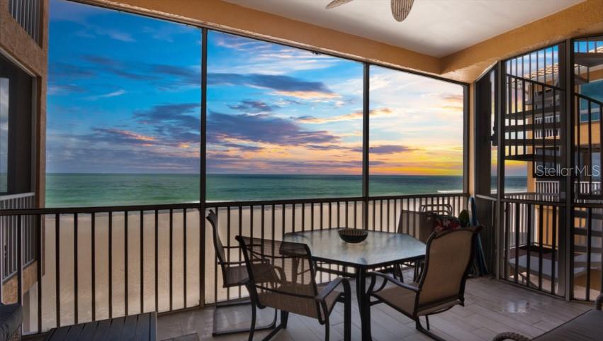 SUNSETS EVERY NIGHT from your direct GULF FRONT 3 bedroom condo with private, screened porch, and GULF FRONT POOL & SPA!  Marbella is a beautifully updated community with like new refurbished building exterior and new pool surface.  The high ceilings and gorgeous Gulf views beckon you into your updated unit with plank tile flooring, new lighting & ceiling fans, new furniture (2025 & 2026), updated AC (2023), updated stainless steel appliances (2023), updated tile on lanai (2024) & updated outdoor furniture!  Find your relaxation at the beach right from your own back door and don’t miss another moment of island time!