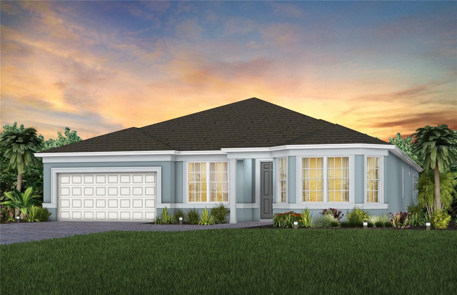 Under Construction. Escape to the rural charms and tranquility of Foothills Preserve! The new natural gas community provides convenience, 2 miles from 429, while the oversized, 80' homesites let you breathe. Enjoy your new home in this gated neighborhood with private amenities in this unique lakefront city, with quick access to all of the boutique shopping, dining, and entertainment nearby, just 3 miles to downtown Mt. Dora.
Step into the Easley, a single-story new construction home offering 4 spacious bedrooms, 3 beautifully appointed bathrooms, and a 3 car-garage. The open-concept layout seamlessly connects the gourmet kitchen, café, and gathering room, creating an airy atmosphere. The pocket sliding glass door leading to the covered lanai bathes the entire space in natural light, elevating the overall feeling of openness. The heart of the home is the chef-inspired kitchen, where white cabinetry meets luxurious quartz countertops. Thoughtfully designed features like soft-close drawers, easy-reach corner cabinets, double roll-out trays, and a waste basket drawer make the kitchen as functional as it is beautiful. The Whirlpool stainless steel appliances—including a refrigerator and built-in natural gas cooktop—ensure you have everything you need for both everyday meals and special occasions. The kitchen flows effortlessly into the café and gathering room, then you are greeted by a formal dining room, perfect for entertaining guests and loved ones. Retreat to the luxurious owner’s suite, a serene sanctuary with a spacious walk-in closet and a spa-like en suite bathroom. Dual vanity sinks, a frameless glass enclosed shower, an enclosed toilet, and a linen closet complete the tranquil space. The three additional spare bedrooms – one of which is an en suite and two spare bathrooms, provide ample space for family and guests. Every detail of this home has been carefully curated, from the wood-look luxury vinyl plank in the kitchen, dinette, gathering room, dining room, and owner’s suite to the tile in the bathrooms and laundry room and plush, stain-resistant Shaw carpeting in the secondary bedrooms. Designer-curated finishes elevate every corner of this home, including pendant pre-wire in the kitchen, 8’ interior doors, Sherwin Williams Snowbound interior wall paint, 2’ faux wood blinds, Whirlpool washer and dryer, and matte black hardware and plumbing fixtures. Enjoy the convenience of modern living with a smart thermostat, video doorbell, and LED downlighting. With its stunning design and thoughtful touches, the Easley home provides the perfect blend of luxury and functionality for today’s lifestyle.