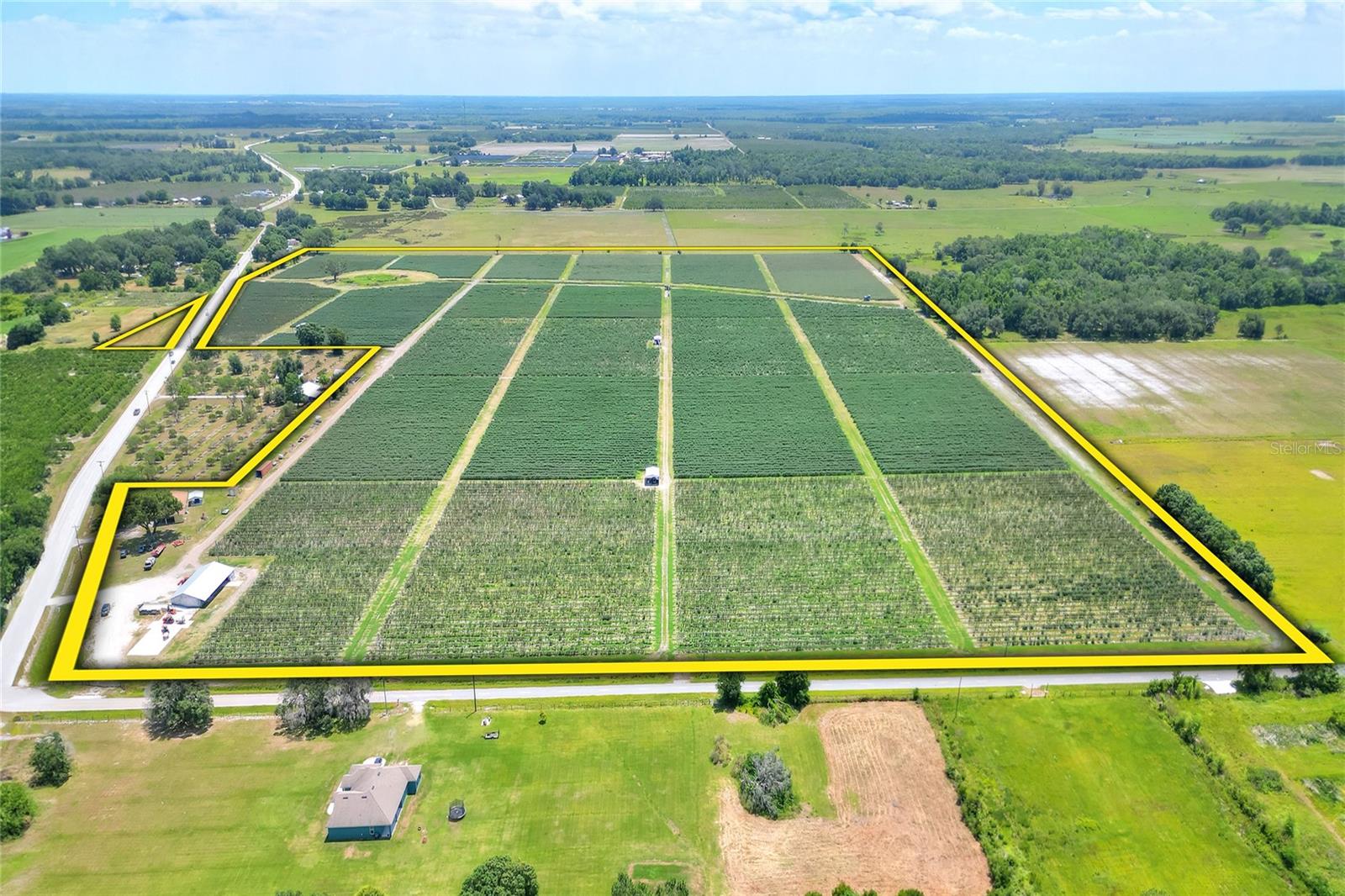 Positioned across three well-located properties just 3 miles apart, this 167.61± acre turn-key blueberry farm offers a rare opportunity to acquire a producing agricultural asset with scale, infrastructure, and long-term upside.
The farm is planted in high-demand varieties including Arcadia, Avanti, Kestrel, FL 19-006, and Scintilla, offering strong production potential and market appeal. Designed for efficiency, all properties feature Netafim automated irrigation systems and are supported by ten wells, including one 16-inch, two 12-inch, two 10-inch, one 8-inch, and four 4-inch wells.
Three water use permits provide an average daily allocation of 380,800 gallons and a maximum capacity of 10,608,700 gallons per day, supporting reliable operation across the entire farming footprint.
A recently updated 1,882± square foot home adds further value and flexibility, whether used for a farm manager, employee housing, or supplemental rental income.
With over 5,710 feet of combined frontage on state and county roads, the properties offer excellent access, visibility, and convenience.
Turn-key agricultural opportunities of this caliber are increasingly hard to find. This offering combines proven production, modern systems, and prime Hardee County locations in one compelling investment.