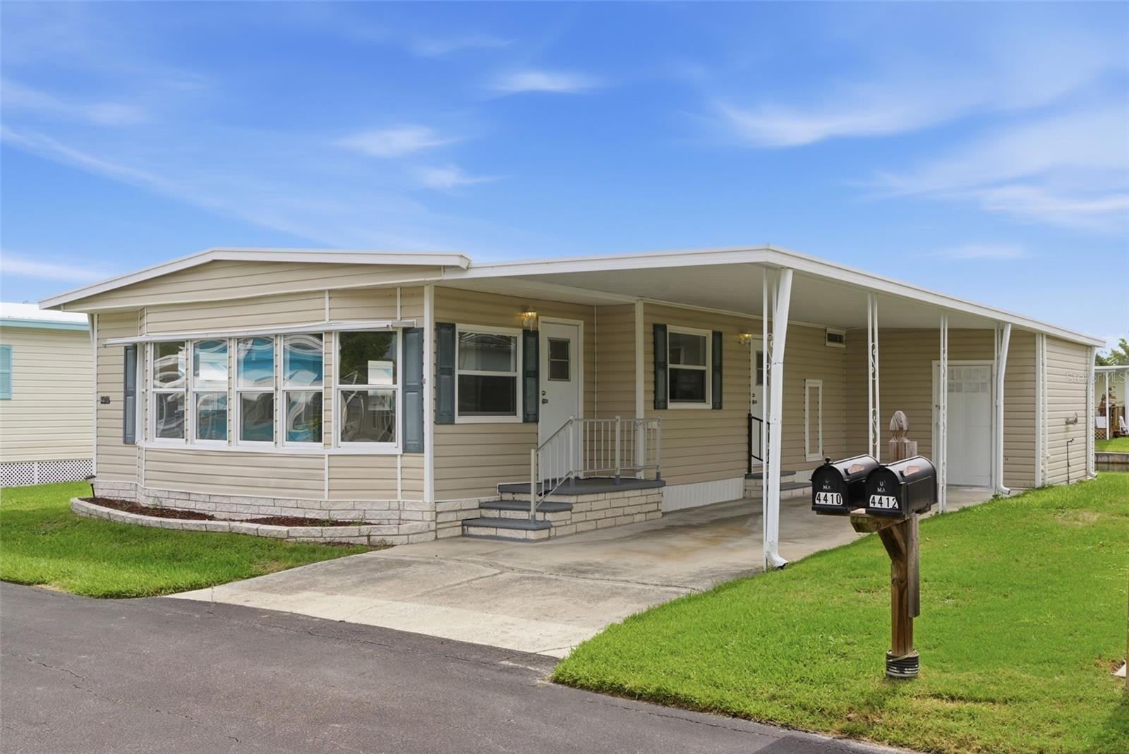 Completely remodeled from top to bottom with a water view, this move-in ready 2-bedroom, 2-bath home offers modern updates and exceptional attention to detail throughout. Nearly every aspect of the home has been remodeled, including a brand-new kitchen featuring new cabinetry, countertops, and appliances. Additional improvements include new drywall, new flooring throughout, and fully remodeled bathrooms with stylish finishes.

The bright and inviting interior provides a fresh, contemporary feel, while the functional layout offers comfortable living and entertaining spaces. Enjoy the peace of mind that comes with extensive upgrades already completed.

Located in the desirable Place in the Sun 55+ community, residents enjoy a relaxed, low-maintenance lifestyle with access to a heated pool and clubhouse. The low HOA fee of just $175 per month includes trash service, grounds maintenance, cable TV, internet, and phone service. Conveniently situated near shopping, dining, medical facilities, and area beaches, this beautifully updated home is truly move-in ready.