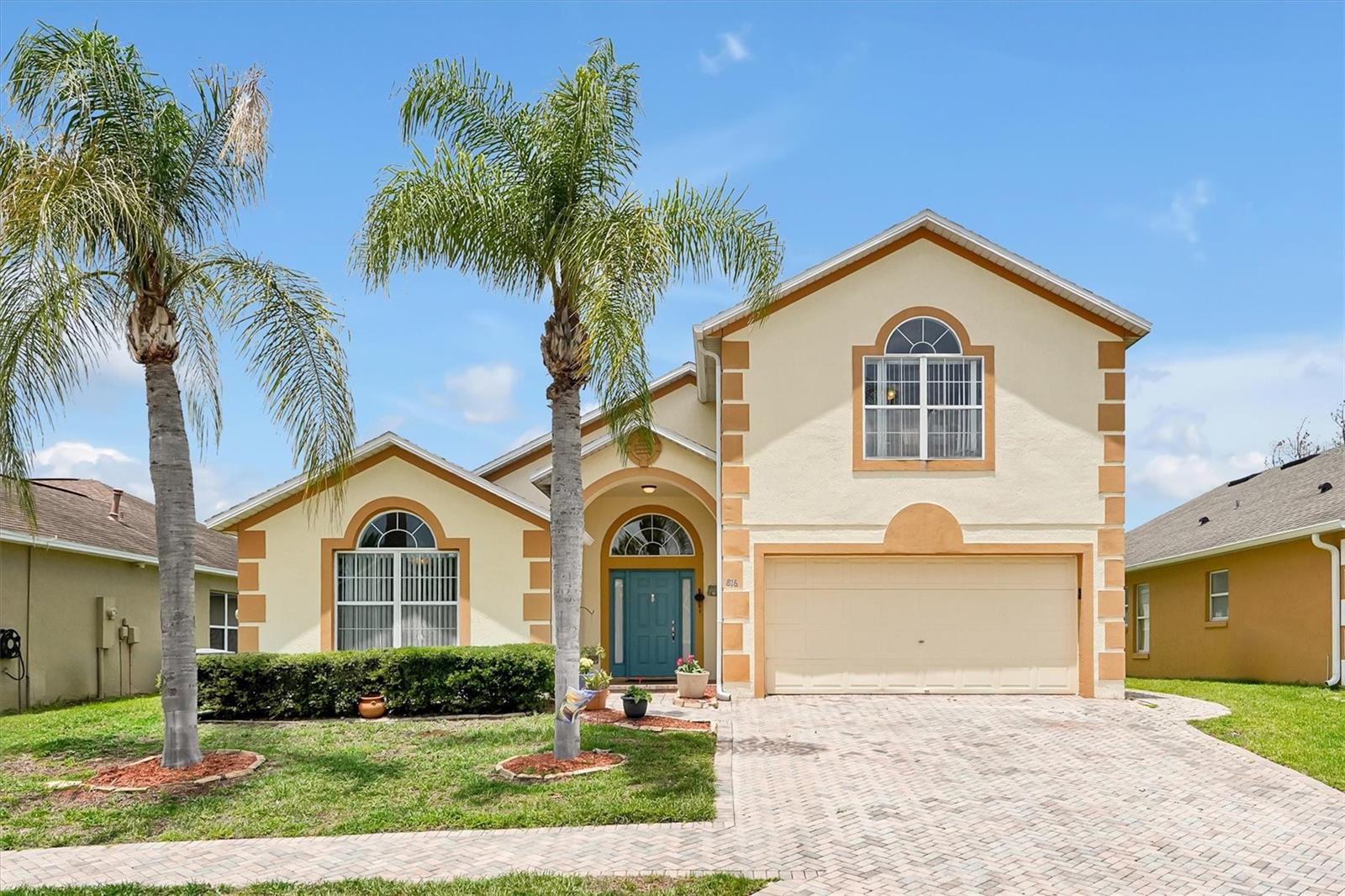 Attractive, well maintained home located in a gated community in the Champions Gate area. The home has 4 bedrooms, 3 full bathrooms, attached 2 car garage, and a screened in swimming pool. It is located in The Green of West Haven. It is a small, quiet, gated community that is one of the few in the area that does not allow short term rentals.