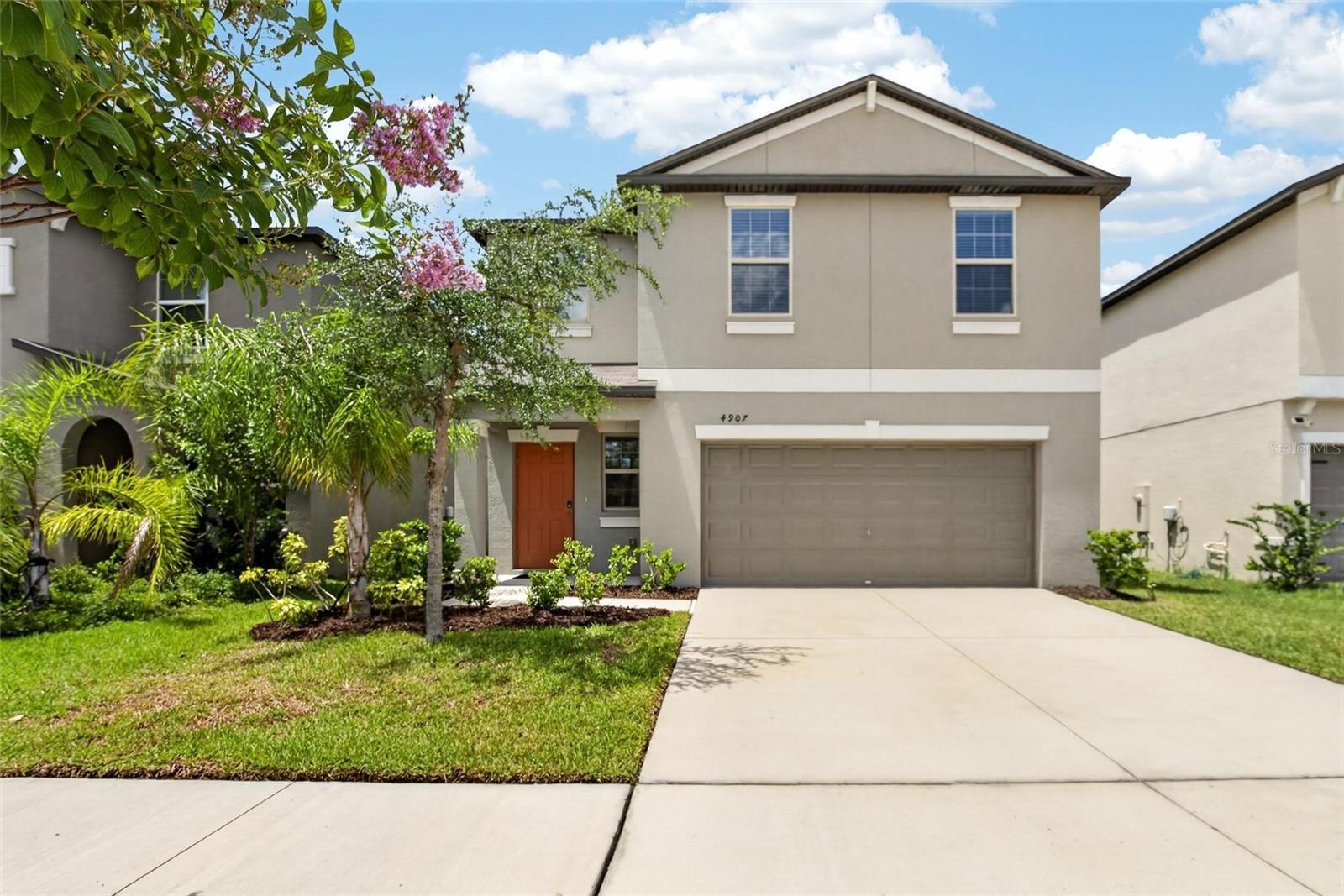Short Sale. Short Sale – Third-Party Approval Required
Estimated 90–120 day approval process. Not a fit for buyers on a tight timeline — but a great opportunity for the right patient buyer.
This 2022-built beauty shows like a model! This 4-bedroom, 2.5-bath two-story home offers 1,914 sq ft of thoughtfully designed living space on a larger homesite with an expansive backyard — ideal for entertaining, pets, or just soaking up the Florida sunshine.
Step inside to an open-concept first floor where the kitchen, living, and dining areas flow together seamlessly. Upstairs, you'll find all four bedrooms plus a versatile loft — perfect as a second living space, home office, or playroom — along with the convenience of an upstairs laundry room. The owner's suite is a true retreat, featuring a spacious private bath.
Located in the highly sought-after Touchstone community, residents enjoy resort-style amenities including a pool with dedicated lap lanes, a splash pad for the kids, a playground, a clubhouse available for private events, a fitness center, and tennis courts. Just a 15-minute drive to downtown Tampa, with easy highway access and convenient shopping nearby.
Priced to move for the right buyer who can wait for lender approval — this like-new home is worth it.