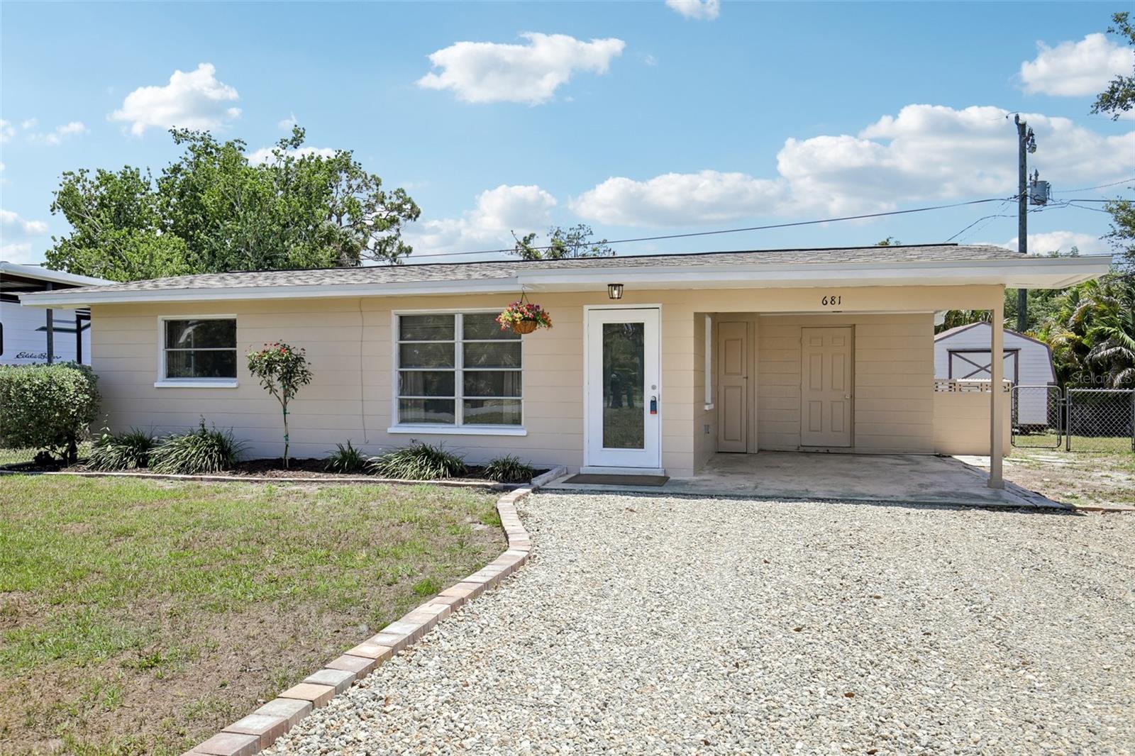 Charming and versatile 2-bedroom, 1-bath home located on a quiet street in desirable South Venice! This well-maintained property features an enclosed bonus room perfect for a playroom, home office, den, hobby room, or additional flex space to fit your needs.
Inside, you’ll find a bright and functional layout with neutral finishes and a brand-new roof (2026). The fully fenced backyard offers plenty of space for pets, entertaining, or simply enjoying the Florida lifestyle, while the large storage shed provides ample room for tools, outdoor equipment, and extra storage.
Conveniently located near Gulf beaches, parks, shopping, dining, medical facilities, and everyday conveniences, this property is ideal as a primary residence, seasonal getaway, or investment opportunity. No HOA fees or restrictions.
This South Venice gem offers comfort, flexibility, and an excellent location at an affordable price point.