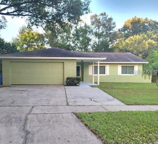 NEEDS SOME WORK TO BRING BACK ITS BEAUTY! The Garage has been cinverted into a 5th Bedroom, but, can be converted back to a Garage. This well laid out spacious 4 or 5 Bedroom 2 Bath home was painted and refreshed in 2022. Stainless steel appliances were added in 2022 wiith light fixtures. To the left of the main entry you will find a bedroom, a huge utility room and a den that can be used as an office, computer room, game room or a 5th bedroom. Back at the main entry leads you to an oversize Living room and formal Dining. Towards the back of the home will be the cozy eat in kitchen and large family room. The Master suite, 2 additional bedrooms and full bathroom are located on the right wing of home. ROOF 2015, HVAC 2018, HOT WATER HEATER 12/2024, REPIPED WHOLE HOUSE 12/2024. If you need additional storage, there is a shed in the partially fenced backyard. The oversize driveway can hold multiple cars. Come make this house a Gem again! Turn this home into a beautiful home to enjoy this family neighborhood!