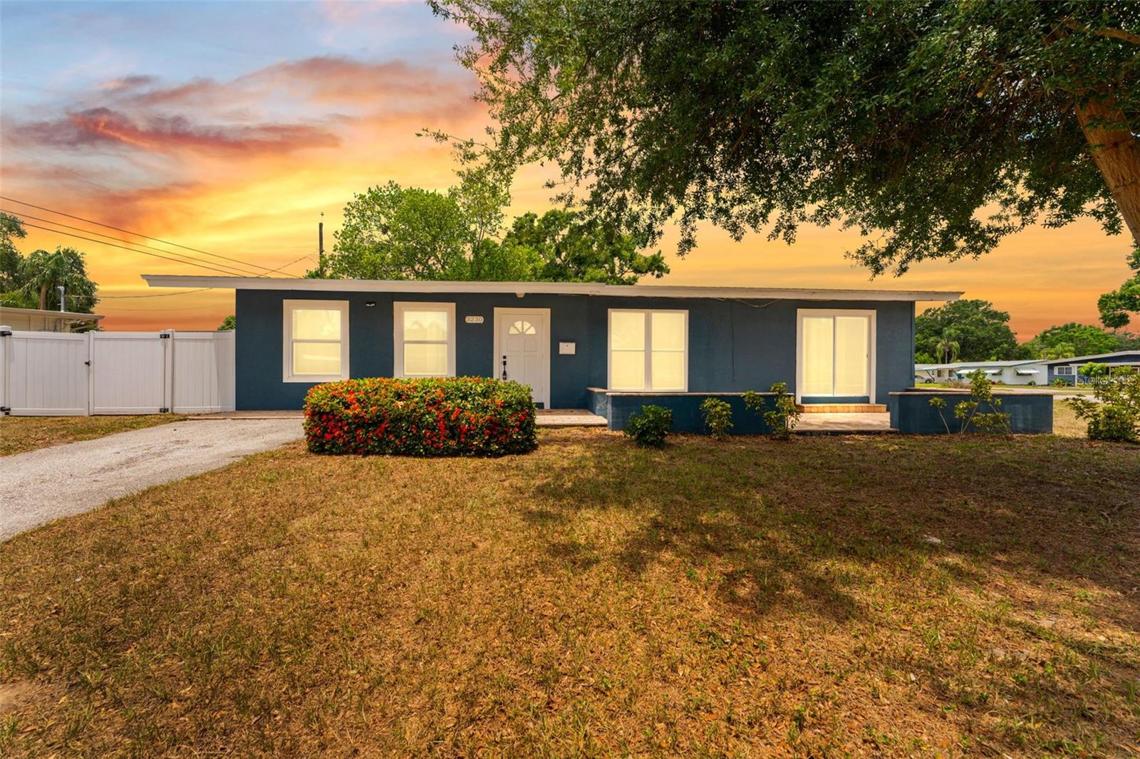 Absolutely stunning!  This super clean and cute well-maintained 3BR/2BA home offers 1,248 square feet of comfortable living space on an oversized 8,400+ square foot lot.  The heart of the home is the beautifully updated kitchen, featuring beautiful quartz countertops, subway tile custom backsplash, stainless steel appliances, and plenty of cabinet space. Whether you're cooking a quick weeknight dinner or entertaining friends and family, this modern kitchen is both stylish and functional.  Washer and dryer included and home has a dedicated indoor laundry room.  The bright, open, all tile (NO CARPET) living and dining areas provide plenty of space to relax, with abundant natural light and a comfortable layout that flows effortlessly throughout the home. The primary bedroom includes a private en-suite bathroom, while two additional bedrooms offer generous closet space and flexibility for guests, family, or a home office.  Step outside to enjoy a large, private backyard with plenty of room to unwind, entertain, or simply enjoy Florida's beautiful weather. An outdoor storage shed provides extra space for bikes, tools, or recreational equipment, and the oversized driveway offers ample off-street parking.  Conveniently located near shopping, dining, schools, parks, and major commuter routes, this home offers the perfect combination of space, comfort, and convenience.  Our online application process is quick and easy, apply today!