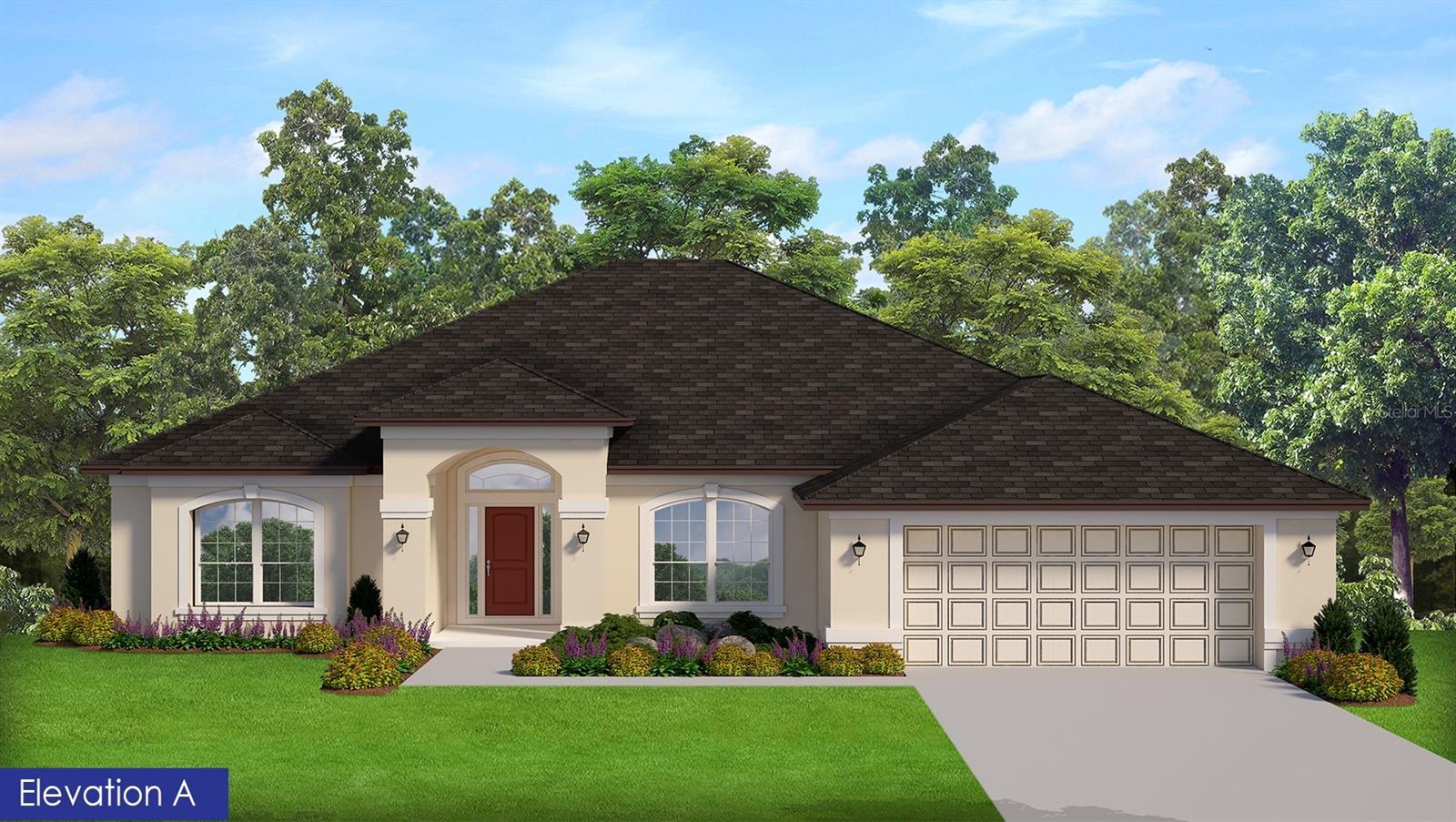 Under Construction. This beautiful New Construction home has 2330 SQ. FT. Elevation A of heated space, with 4 bedrooms, 2 bathrooms and a 2 Car Garage! The Upgrades Included: Open Floor Plan, Ceramic Plank Tile- Whole House, Pair of exterior French Glass Doors leading to 23' x 8' Covered Lanai, Quartz 3cm Countertops in Kitchen and Baths, Stainless Steel Appliances (Dishwasher, Range, Microwave), Garbage Disposal, Upgraded Cabinets, Step Ceiling in the Primary Bedroom (90 Degree) a 5 FT. Tiled Shower w/ Tiled walls and floor in Primary Bathroom ILO of Garden Tub, & Irrigation System w/ Bahia Sod. All of our New Homes come with a 1 year/2 year/10 year Warranties. Move in Worry free!~~ Subject to Errors & Omissions ~~