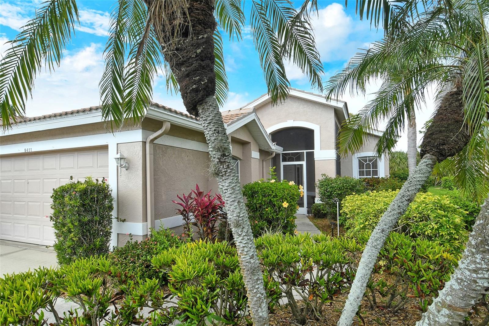 Furnished Villa with updated roof and a short distance to community pool, new AC in 2025!  Don't miss out on this great property that has 2 bedrooms plus Den Home with an additional airconditioned Florida Room for added space and relaxation.  Screened in entry way greets you as you enter the home.  Kitchen boasts granite counters and closet pantry with breakfast nook.  Den with twin doors offers lots of great natural light.  Living Room/Dining Room combination expands the open floor plan.  As you make your way to the Florida/Bonus Room with its slider out to the large Lanai overlooking the private preserve area behind the home fills the property with tranquility and peacefulness.  Primary Bedroom with views of the preserves and boasting twin closets!  Twin sinks and large walk-in shower and separate soaking tub.  Guest quarters and 2nd bath with granite counter.  2 car garage.  Forest Hills is a very active community in Stoneybrook with its own community pool nearby this home.   A premier member-owned country club, Stoneybrook of Sarasota, is only a short distance from Siesta Key and offers easy access to shopping and borders the Legacy Trail. Ownership in Stoneybrook Golf and Country Club includes an updated clubhouse and restaurant, Har-Tru tennis facility, well-equipped fitness center and additional club pool and spa.  Nestled between Downtown Sarasota and Downtown Venice. In 2024, the Golf Course went through a complete redesign,  new greens, sand traps, fairways and rough and tee boxes.