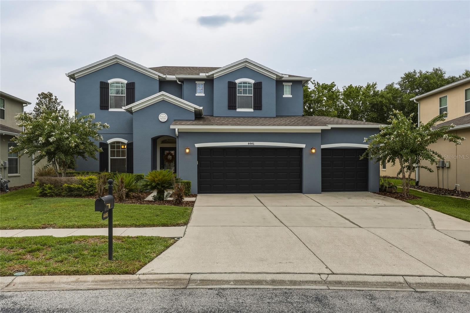 Nestled within the gated community of Crosswinds in sought-after Seven Oaks, this beautiful 4-bedroom, 3.5-bath home offers 3,257 square feet of beautifully designed living space that blends comfort, style, and functionality.
From the moment you step inside, you'll appreciate the open, light-filled floor plan designed for both entertaining and everyday living. A custom glass front door welcomes you into a spacious foyer, complemented by a versatile formal flex space that can be used as a living room, dining room, home office, or whatever best suits your lifestyle. 
The butler's pantry with wine storage and a large walk-in pantry lead into the heart of the home. The stunning chef's kitchen serves as the centerpiece, featuring an oversized island with breakfast bar seating, new quartz countertops (2024), 42-inch soft-close cabinetry, stainless steel appliances, and a chef's refrigerator - all seamlessly overlooking the spacious family room. The open layout keeps everyone connected, whether preparing dinner, entertaining guests, or enjoying everyday life. The sunny breakfast nook is perfectly positioned beneath a large picture window, creating the perfect spot for casual meals while flowing effortlessly into the family room.
The highly desirable first-floor primary suite offers a private retreat with tray ceilings, a dual-sink vanity, a relaxing garden tub, a spacious walk-in shower, and a walk-in closet complete with custom built-in organization. A first-floor laundry room and half bath add everyday convenience.
Upstairs, you'll find three additional bedrooms, two full bathrooms, a versatile LOFT, and an expansive BONUS ROOM with tray ceilings and backyard views—perfect for a media room, playroom, home gym, or flex space.
The inviting sunroom retreat, added in 2021, is the perfect place to enjoy your morning coffee or unwind while overlooking the fenced backyard.
Recent updates include new quartz kitchen countertops (2024), downstairs HVAC (2024), water heater (2024), and a recently pressure-washed exterior and driveway (2026). Additional highlights include a 3-car garage equipped with a 240V outlet for electric vehicle charging, a water softener, irrigation system, security system, and a private mailbox.
Living in Seven Oaks means more than owning a home - it's enjoying one of Wesley Chapel's premier resort-style communities. Crosswinds residents also enjoy a neighborhood playground, half basketball court, and Little Free Library just steps away. Beyond the neighborhood, Seven Oaks offers multiple pools, tennis, basketball and pickleball courts, playgrounds, scenic walking trails, a clubhouse with café, fitness center, and year-round community events.
Perfectly positioned in the heart of Wesley Chapel, you're just minutes from the brand-new YMCA opening soon, The Shops at Wiregrass, The Grove, top-rated restaurants, shopping, nearby hospitals, top-rated schools, and convenient access to I-75.
Offering the perfect blend of space, thoughtful updates, resort-style amenities, and an unbeatable location, this home is ready to welcome its next owners to the exceptional Seven Oaks lifestyle.