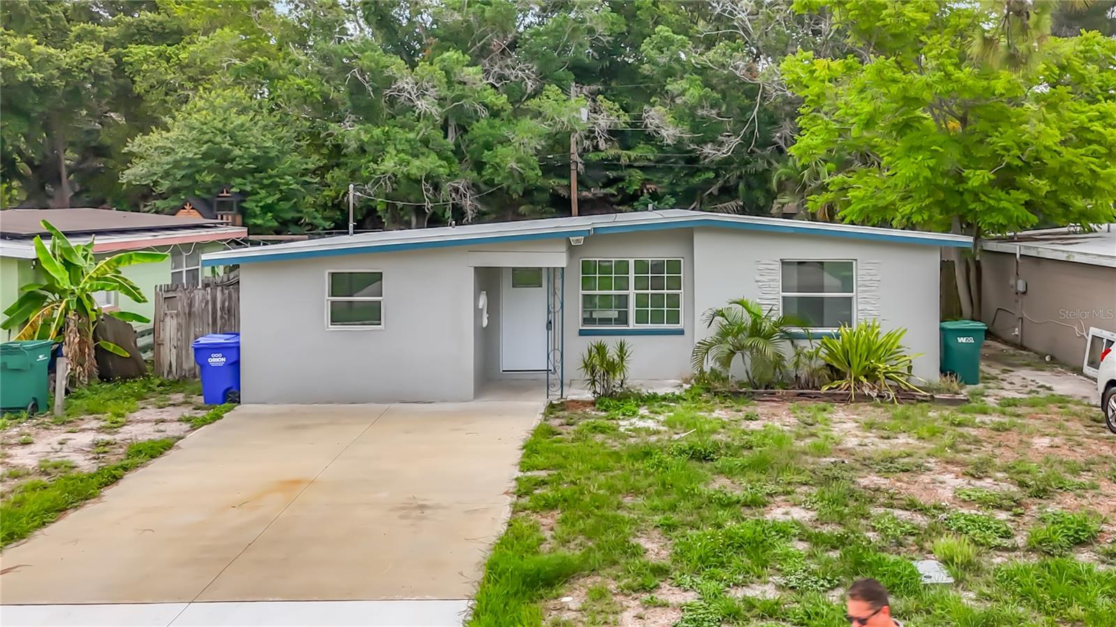 Welcome to this charming renovated 3-bedroom, 2-bathroom block home in Clearwater’s quiet neighborhood. Situated on a generously sized lot with no flood zone and no HOA restrictions, this move-in-ready home is perfect for first-time buyers or investors. Recent updates include a brand-new roof, AC, electrical panel, kitchen, bathrooms, interior and exterior paint, sliding door, front door, and bright tile throughout. The property has never been affected by hurricanes or storms and offers a large driveway for ample parking. Centrally located in Pinellas County with quick access to US-19 and I-275, you’ll enjoy an effortless commute to Tampa, St. Petersburg, and Clearwater Beach, plus proximity to top-rated schools, parks, shopping, dining, and the Gulf Coast’s world-famous beaches. Schedule your private tour today!