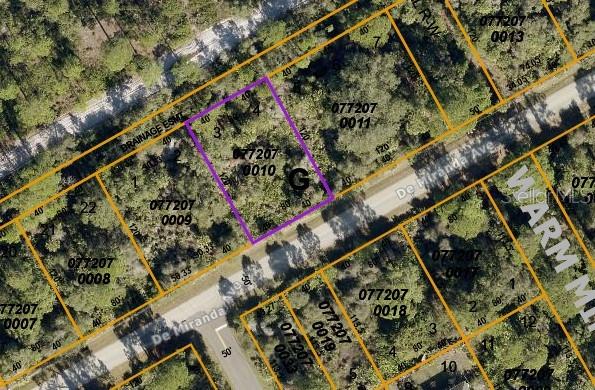 This residential lot that backs up to Deer Prairie Creek Preserve with over 70 miles of trails.  Located in a quiet neighborhood minutes from Warm Mineral Springs.  No deed restrictions or HOA fees.  Excellent location, peaceful neighborhood, minutes from I-75 & Tamiami Trail!  Convenient to Florida’s best beaches, golfing, public boat ramps, marinas, shopping, physicians, water park, Atlanta Braves Practice Stadium, Historic Riverfront Downtown Punta Gorda & Fishermen’s Village, and a short drive to Venice, Sarasota and Boca Grande, etc.  All information deemed reliable, but not guaranteed; buyer to confirm all.