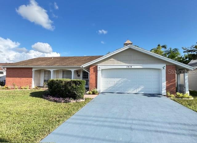 Beautiful move-in ready 3BR/2BA waterfront home fully renovated and featuring a split floor plan, two-car garage, and modern upgrades throughout. The brand-new kitchen features granite countertops, all-new Whirlpool appliances, and a convenient breakfast pass-through. Spacious living/dining combo with additional flex space ideal for an office. The primary suite includes a walk-in closet and updated bathroom. Secondary bedrooms are generously sized, and the guest bath offers a double-sink vanity. Home includes an inside laundry room with mop sink. Enjoy outdoor living in the large screened porch overlooking a peaceful backyard and waterfront. A new irrigation system with new pump draws water directly from the pond—no irrigation water cost. Seller will contribute up to $5,000 toward closing costs with acceptable offer. This move-in ready home is a must see.
This move-in ready home is a must see.