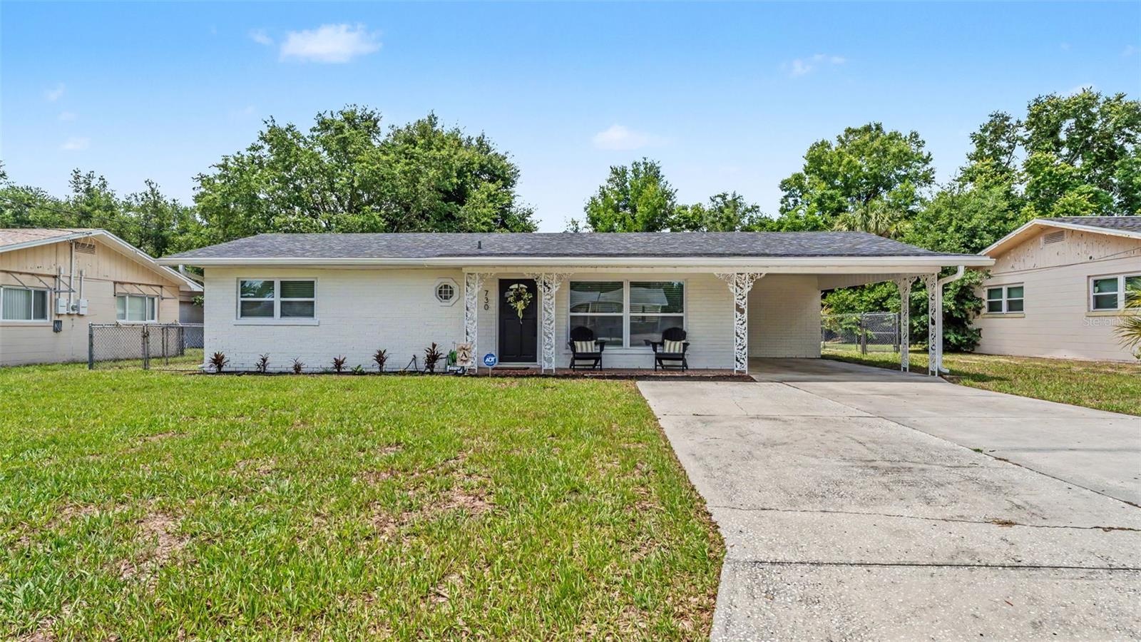 Welcome to this beautiful open concept home! Fully remodeled in 2023 , everything new from roof to floors. Includes all the modern upgrades, kitchen includes custom cabinetry, quartz countertops, large center island , deep farmhouse sink and upgraded appliances. Primary bedroom includes en suite bath with high end tile and marble floors. Guest bath has the same features. Large bonus room can be used as 3rd bedroom, office or den. Inside laundry easily accommodates full size washer ad dryer. Step out into your large fenced backyard with shed to store all your lawn equipment, etc. conveniently. Located in the heart of southeast Winter Haven near schools, shopping,restaurants medical facilities.
