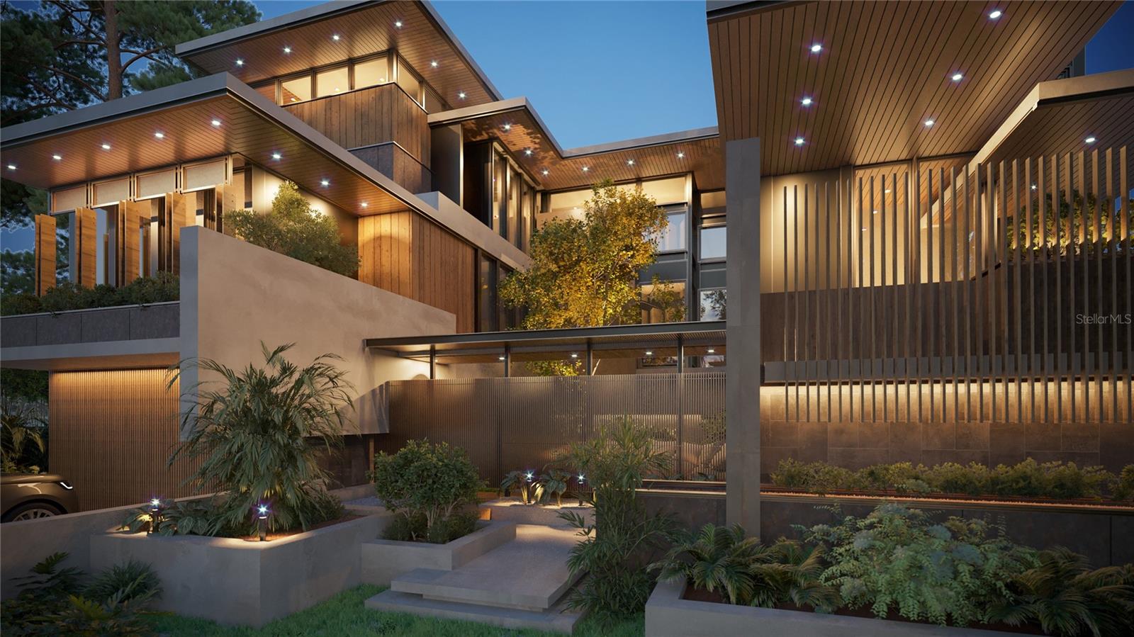 Pre-Construction. To be built. Introducing a rare opportunity to build a custom OPEN BAY estate on Davis Islands, located on one of the most sought-after streets on Davis Island Blanca Avenue. Planned for this 14,000-square-foot waterfront homesite is a 7,400-square-foot modern estate by award-winning architect Adam Wolf, offering six bedrooms, five full baths, one half bath, a den, office, studio, loft, and a SIX-CAR garage—a standout feature rarely found in South Tampa. With 75 feet of open bay frontage, the property delivers unobstructed views and stunning sunset backdrops. The home will feature high ceilings and expansive impact windows that flood the interiors with natural light, along with a private elevator and wine display. Built with steel framing and concrete for superior construction, the design seamlessly extends to exceptional outdoor living from multiple balconies and a resort-style backyard complete with a pool, spa, outdoor kitchen, and fire feature, anchored by a seawall, private dock, and boat lift offering direct, seamless access to Tampa Bay and an elevated waterfront lifestyle.

Davis Islands offers a lifestyle unlike anywhere else in Tampa, combining waterfront living with everyday walkability. Just steps away is Davis Islands Village, home to popular restaurants, coffee shops, bars, and local boutiques. Residents also enjoy access to top-tier amenities including Tampa General Hospital, Marjory Park Marina, tennis courts, Bayshore Little League, Peter O. Knight Airport, a public boat ramp, dog park, and miles of scenic walking trails. Conveniently located just minutes from downtown Tampa, Water Street, Sparkman Wharf, the Riverwalk, and Tampa International Airport, and zoned for highly rated schools—Gorrie Elementary, Wilson Middle, and Plant High—this property presents a premier opportunity to create a one-of-a-kind waterfront residence. Buyers have the opportunity to customize design finishes and tailor select elements of the floor plan to suit their vision.
PLEASE NOTE: The land must be purchased separately from the build. House images are virtual renderings intended to illustrate the possibilities of your future home. Buy only the lot and build your own home. See vacant land listing for TB8392546 - Listed for $8,750,000