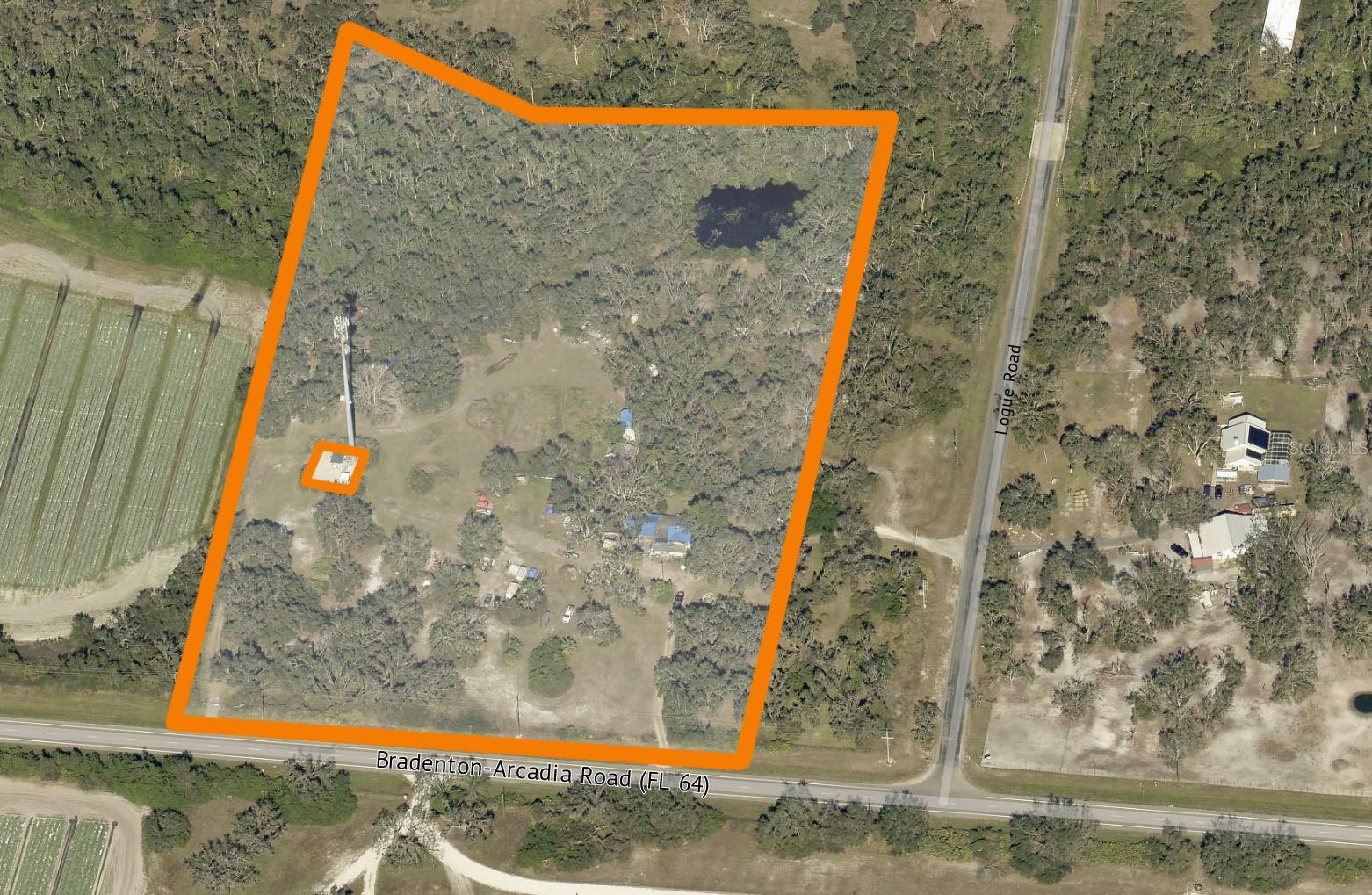 This high-visibility agricultural lot located at the corner of State Road 64 and Logue Road (future County Road 39) is
zoned Agricultural allowing for uses such as Stables, Vet Hospital, Equipment Sales, Office, and School. 

This site is a land banking opportunity as it has the potential to be a possible commercial corner in the future with the extension of Logue Road. 

 *Please note this property is subject to an existing land lease and easement along the west side of the site for a cell tower that includes the west driveway entrance off of SR 64.*