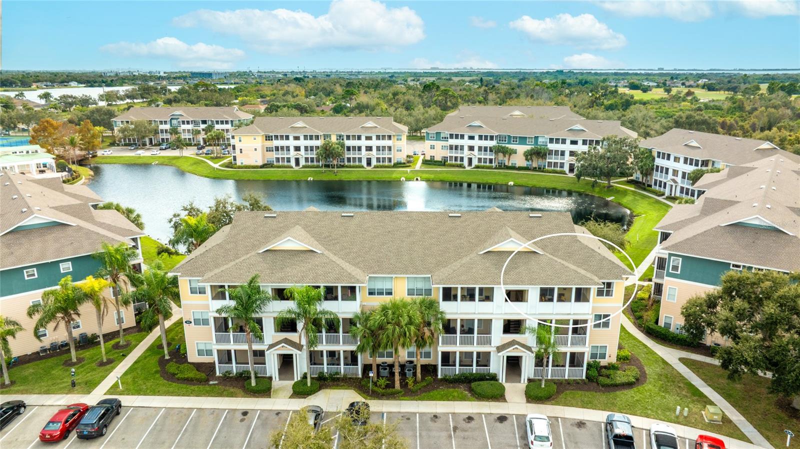 Virtually Staged. Welcome to this beautifully maintained 1-bedroom, 1-bathroom condo located in the highly desirable, gated community of The Palms of Cortez. Ideal for investors, seasonal residents, or those seeking a low-maintenance primary residence, this move-in-ready home offers exceptional value in a prime Bradenton location. Inside, you’ll find a bright and functional open floor plan that maximizes space with high ceilings and a seamless flow between the living, dining, and kitchen areas. The unit features no carpet, crown molding, tray ceilings with ceiling fans, and a generously sized bedroom with a walk-in closet. Additional highlights include a new roof (2023), garden tub, washer and dryer, and a private screened-in front patio—perfect for enjoying Florida’s year-round sunshine. Residents enjoy peace of mind and an active lifestyle with resort-style amenities, including a sparkling pool overlooking a tranquil pond, tennis courts (with pickle-ball lines), fitness center, clubhouse, grilling areas, and playground—all within this secure, gated community. Conveniently located just minutes from the famous Gulf beaches of Anna Maria Island, IMG Academy, State College of Florida, SRQ Airport, shopping, dining, and medical facilities, this home places everything you need right at your fingertips. Whether you’re searching for an investment opportunity, vacation retreat, or carefree everyday living, this condo delivers on location, lifestyle, and exceptional value. Opportunities like this don’t last—schedule your private showing today!