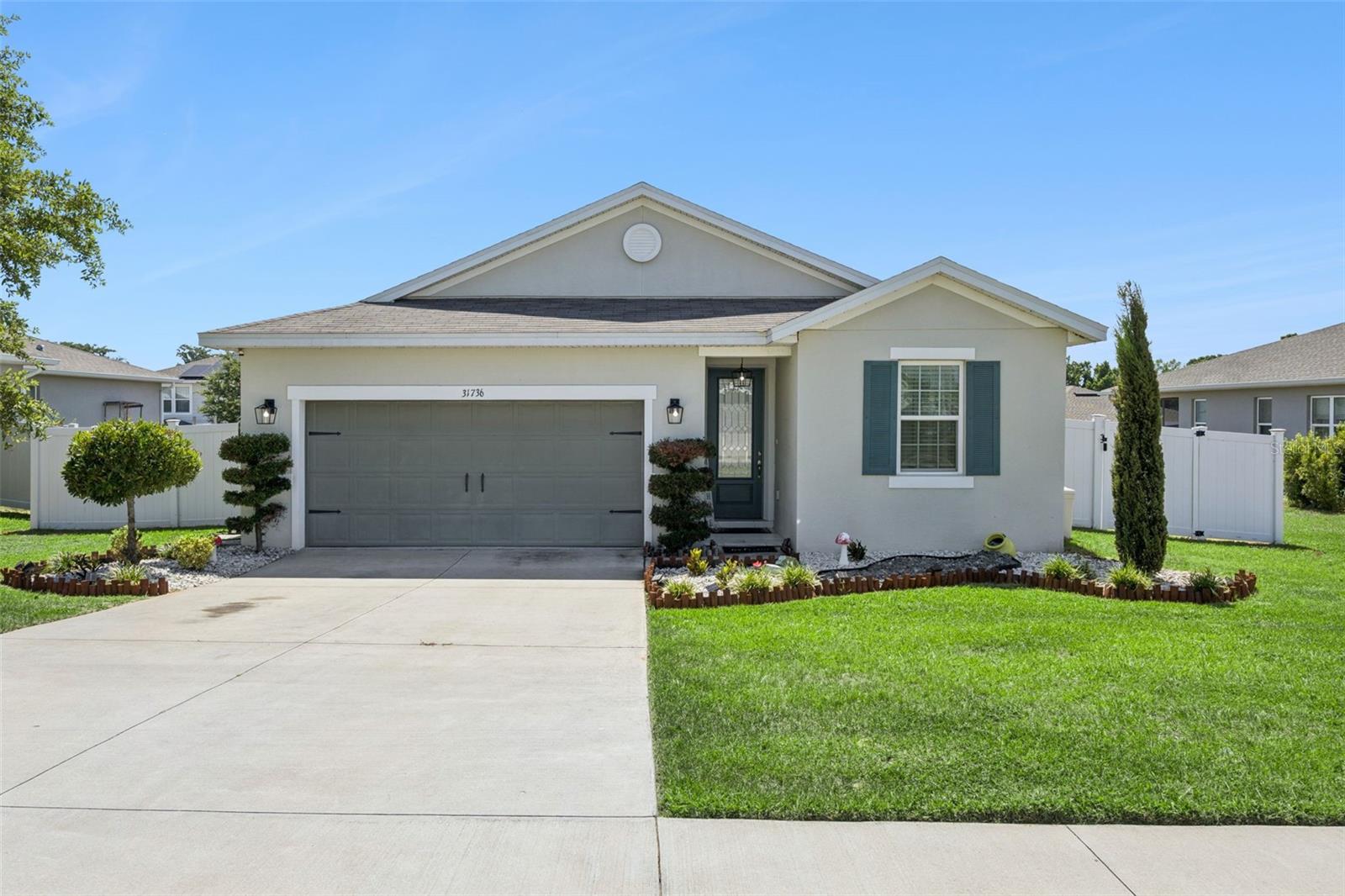 Why Wait for New Construction? This Home Has It All!

Welcome to this beautifully maintained 2020-built home, offering modern design, energy efficiency, and premium upgrades that make it better than new! From the moment you arrive, you'll appreciate the thoughtful features and move-in-ready condition of this exceptional property.

Enjoy significant savings with solar panels that will be fully paid off at closing, providing energy efficiency and peace of mind for years to come. The home also includes a water softener system, enhancing comfort and protecting your appliances.

Inside, you'll find stylish finishes and the convenience of electric blinds, adding both elegance and functionality to your living spaces. The open and inviting floor plan is perfect for everyday living and entertaining.

Step outside to a spacious screened rear porch, the ideal place to enjoy your morning coffee, relax after a long day, or gather with friends and family. The fully fenced backyard provides privacy, security, and plenty of space for pets, play, or outdoor activities.

Why deal with the delays, added expenses, and unfinished amenities often associated with new construction when you can own a home that already includes valuable upgrades and outdoor living features? This property offers the perfect combination of modern construction, energy-saving benefits, and enhancements that would cost thousands to add to a brand-new home.

Don't miss this opportunity to own a move-in-ready home that truly stands out from the rest. Schedule your private showing today!