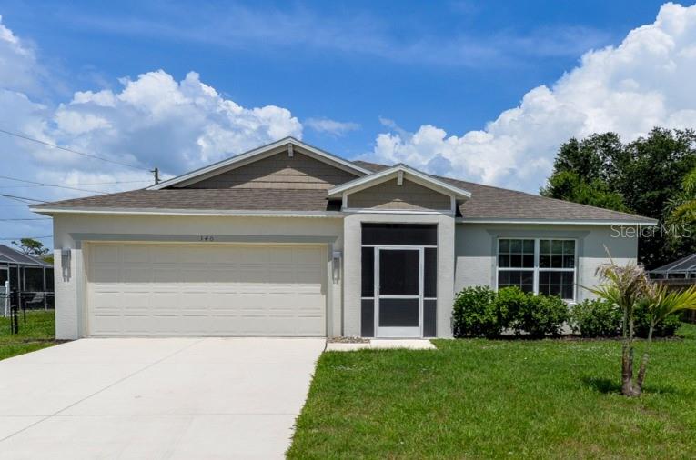 Better Than New! Built in 2022 with upgrades and Move-In Ready! This stunning 4-bedroom, 2-bathroom home, built in 2022, is ideally located in Section 15 of Port Charlotte, placing you close to everything Southwest Florida has to offer.

Step inside to discover a SPACIOUS open-concept floor plan featuring modern finishes, HIGH END LIGHTING, and an abundance of natural light. The gourmet kitchen serves as the heart of the home and is perfect for entertaining, showcasing stainless steel appliances, granite countertops, ample cabinetry, and plenty of prep space.

The primary suite offers a private retreat with a spacious ensuite bathroom, extended vanity, and generous closet space. The additional 3 bedrooms are well-sized and feature large closets, providing comfort and functionality for family and guests alike. Guests will enjoy having their own side of the home!

Enjoy the convenience of an interior laundry room with washer and dryer included, along with a two-car garage offering extra storage and everyday practicality.

Outside, experience the Florida lifestyle in the expansive, FULLY FENCED BACKYARD. Complete with fruit trees, a STORAGE SHED, and plenty of room for entertaining, gardening, pets, or simply relaxing in the sunshine, this outdoor space is ready to enjoy.

Additional highlights include no HOA or CDD fees, NOT IN A FLOOD ZONE, a 2022 roof, A/C, and water heater, hurricane shutters and GENERATOR HOOKUP for security during hurricane season.

Conveniently located near I-75, this home offers easy access to Naples, Fort Myers, Venice, Sarasota, shopping, dining, beaches, and more.

This home combines modern comfort, convenience, and peace of mind in one exceptional package. Schedule your private showing today.