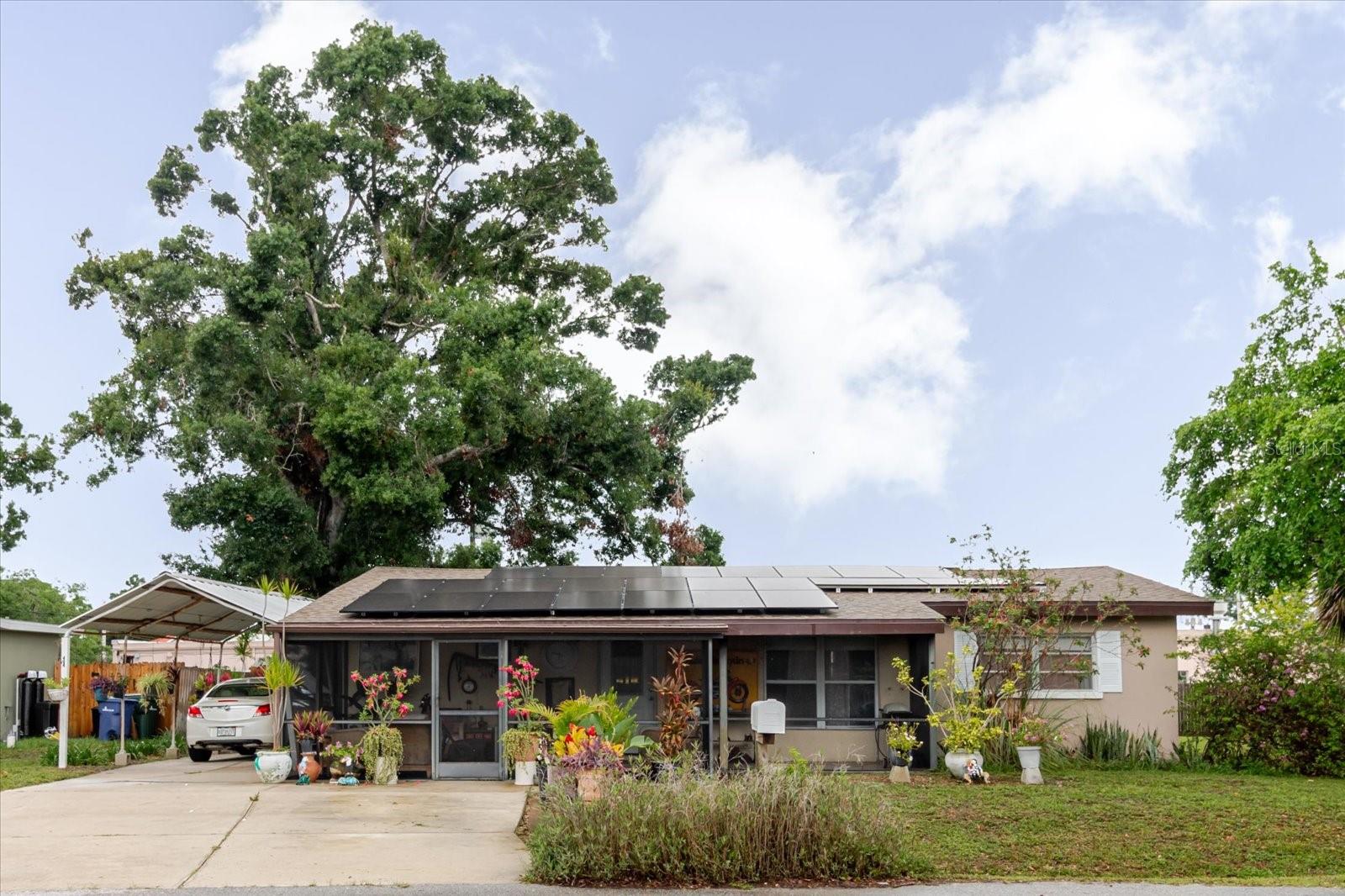 This charming and versatile home is located in a quiet neighborhood and offers features for both living and investment. The main home includes a den, a utility room with washer & dryer and solar power for energy efficiency. The private in law suite is complete with a separate entrance and kitchenette, ideal for multigenerational living or rental income. Recent upgrades includes a new roof (2020) and a new well pump (2024) ensuring peace of mind for years to come. Outside you'll find a detached storage shed for additional space and convenience. This is the perfect home with flexible living options and great investment potential. Schedule your viewing today!