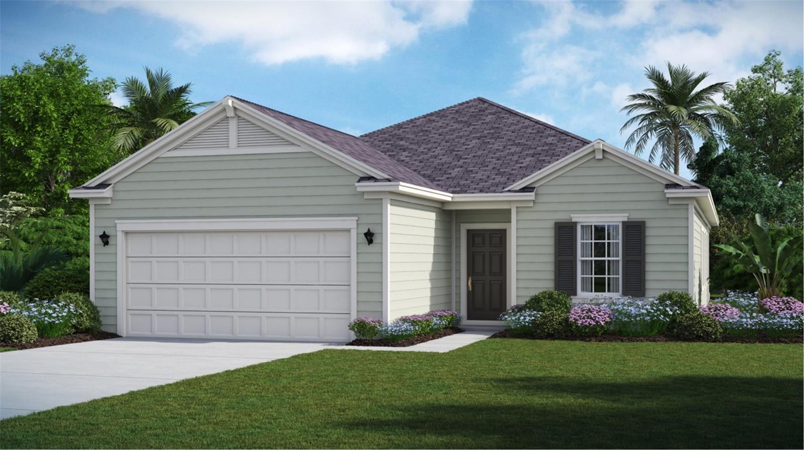Under Construction. This spacious home features 3 bedrooms and 2 bathrooms PLUS study/den. The gathering room, kitchen, and cafe share a convenient and contemporary open layout, which helps make multitasking and entertaining a breeze. The stylish kitchen has an abundance of counter space including a large center island.  The Owner’s Suite includes a large walk in closet and luxurious master bath with his and hers sinks, LARGE shower, linen closet, and separate water closet.  A covered lanai offers an ideal space for enjoying the Florida weather.  Be part of a BRAND-NEW masterplan community located in a growing prime location with one-of-a-kind homes and proximity to medical facilities, shopping, dining, and more!  (Any photos depicted are for illustration purposes only and only to show layout. Interior and exterior colors, finishes, and garage orientation may and/or will vary for the actual home. Pricing, features, and availability are subject to change without notice as construction progresses. . Stated dimensions and square footage are approximate and should not be used as representation of the home’s precise or actual size.)
