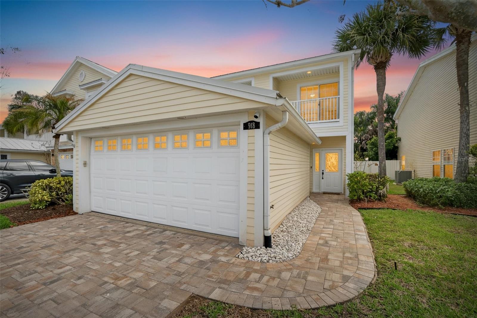 * Assumable VA loan at 5.75 available for qualified buyers — potential savings compared to current rates.* Located in the highly desirable community of Safety Harbor, this beautifully restored and extensively upgraded townhome offers a rare opportunity to own a fully renovated residence with modern finishes and meaningful structural improvements. Following Hurricane Milton, the home was professionally restored and thoughtfully enhanced throughout, creating a move-in-ready property that stands apart from others in the neighborhood.
The redesigned kitchen features new lower cabinetry, quartz countertops with a striking waterfall edge, a new stainless-steel sink, ceiling-height upper cabinetry with crown molding, and brand-new stainless-steel appliances, including a Samsung touchscreen refrigerator. Luxury vinyl plank flooring runs throughout the downstairs and stairway, complemented by crown molding and a cohesive, modern aesthetic.
Upstairs, engineered hardwood flooring flows through all bedrooms. The primary suite includes a fully remodeled bathroom with new vanities topped with quartzite countertops, updated tile flooring, redesigned shower and bath surround, and a glass enclosure. The guest bathroom has been upgraded with quartz countertops and a lighted mirror, and the downstairs half bath features a new vanity with a quartz countertop.
Additional improvements include a tankless water heater (2024/2025), exterior perimeter waterproofing, soil stabilization on the back porch in 2025, and the rebuilding of both front balconies in 2025. Conveniently located just minutes from downtown Safety Harbor’s waterfront, parks, dining, and events, this home offers modern design, long-term value, and peace of mind.