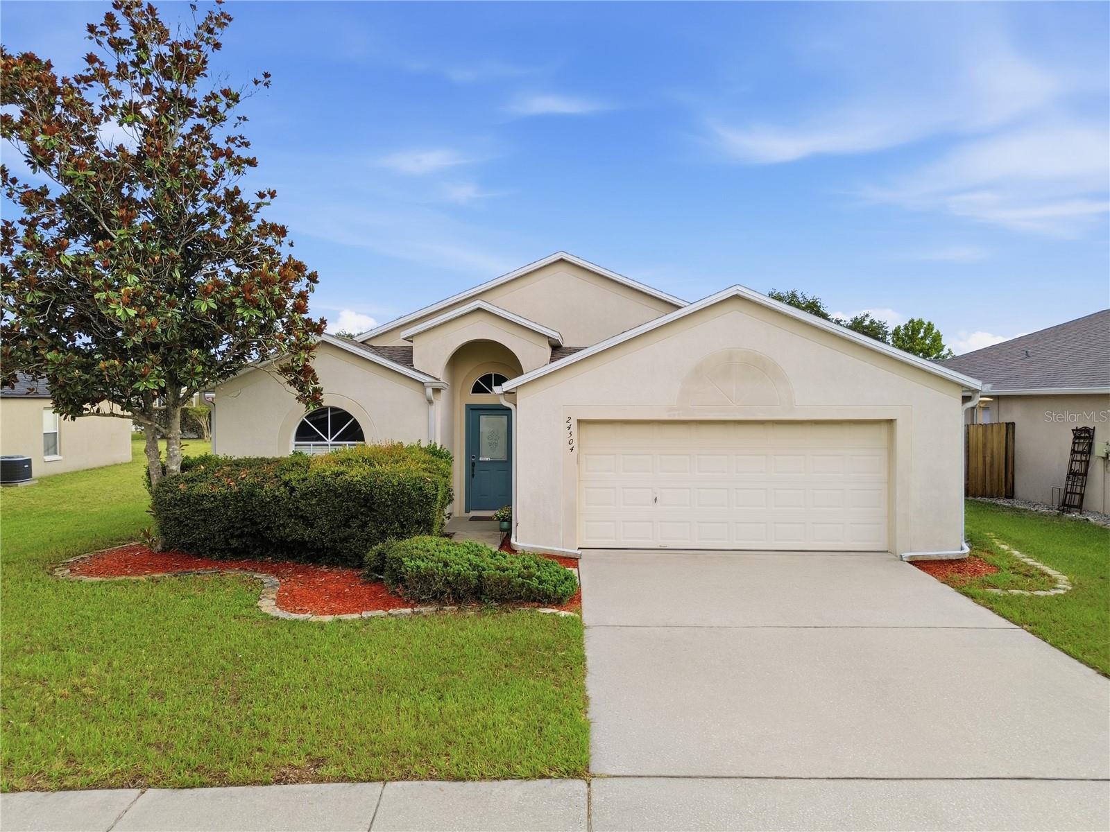Welcome to 24504 Mistwood Court, a 3-bedroom, 2-bathroom nestled on a quiet cul-de-sac in the desirable Oak Grove community of Lutz. Offering 1,653sqft of thoughtfully designed living space, this home combines comfort, functionality, and convenience. Step inside to an open and inviting split bedroom floor plan featuring vaulted ceilings, spacious living and dining areas, and abundant natural light throughout. The primary suite serves as a private retreat with a large walk-in closet, dual vanities, a garden tub, separate shower, and access to the screened porch. The kitchen offers ample cabinet and pantry storage, a natural gas range, and a cozy eat-in dining area perfect for everyday meals. A versatile bonus room provides the ideal space for a home office, playroom, of flex space to fit your lifestyle. Experience Florida living year-round on the screened porch overlooking the fully fenced backyard, offering privacy and plenty of room for pets, play, or outdoor entertaining. Enjoy peace of mind with a roof that is only 3 years old. The oversized two car garage is equipped with an EV charging station, providing added convenience for electric vehicle owners and modern, energy conscious living. Low HOA fees and no CDD fees. Less than 5 miles from major interstates, dining, shopping, hospitals and medical facilities, top-rated schools, and approximately 10 miles to the University of South Florida, James A. Haley VA Hospital, and theme parks. 
Conveniently situated near everything the Tampa Bay area has to offer while maintaining a peaceful neighborhood feel!