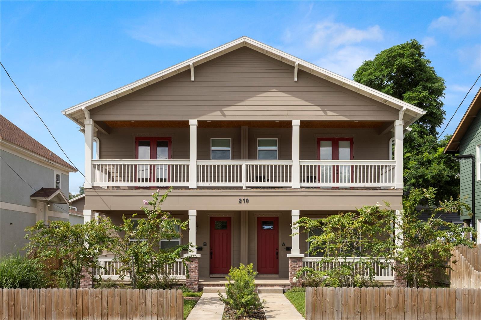 Introducing an exceptional multi-family investment opportunity nestled in the heart of one of Tampa's most coveted and rapidly appreciating neighborhoods — Historic Tampa Heights. This 2024 construction triplex offers three thoughtfully designed units, each with its own one-car garage — a rare amenity in urban Tampa. With a diverse unit mix spanning from a spacious four-bedroom residence to a cozy two-bedroom retreat, this property delivers broad tenant appeal and strong income potential across multiple renter demographics. Block construction & newer built - the property offers minimal maintenance. Unit A features 4 bedrooms, 2.5 baths. Unit B features 3 bedrooms, 2.5 baths. Unit C features 2 bedrooms, 1 bath. Tampa Heights is one of Tampa's oldest and most beloved neighborhoods, sitting less than a mile from downtown. Residents enjoy walkable access to Armature Works and the Tampa Riverwalk, with downtown Tampa just minutes away. The neighborhood is highly walkable and very bikeable, with a variety of bike paths and lanes throughout. Whether you're a seasoned investor seeking stable cash flow, a house-hacker looking to live in one unit while offsetting your mortgage with the others, or a short term rental investor - this turnkey asset is a remarkable opportunity in a neighborhood with undeniable momentum & growth. The opportunity to own a multi-unit property in Historic Tampa Heights doesn't come around often — don't miss it.