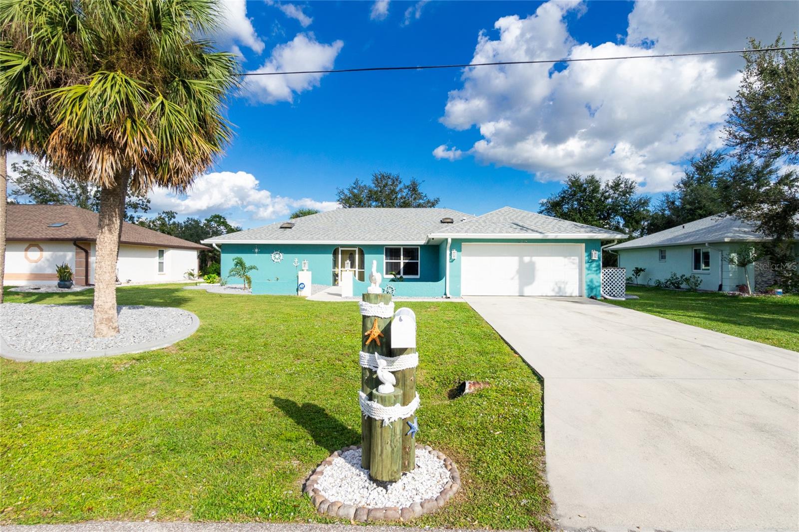 This turn key 3 bedroom 2.5 bath pool home in Deep Creek has it all! Start saving money right away with the owned solar system- you won't believe how low the utility bills are! Tons of upgrades: new AC and ducting 2023, new water heater 2023, new roof 12/18, new ceiling fans, light fixtures, window treatments and fresh, neutral paint throughout. Thoughtful floorplan features a large foyer, dining room and living room overlooking the resort style caged pool. Spacious kitchen, split floorplan and a HUGE, versatile BONUS room. All of this situated on a private lot with no neighbors behind you. This home is sparking clean, well maintained and shows true pride of ownership.  Home warranty included!