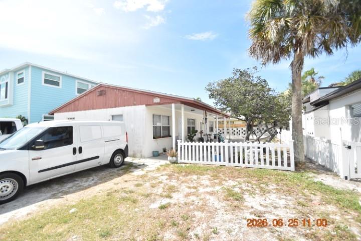 1 Bedroom 1 Bathroom Redington Duplex with 500 sq ft of living space.
LOCATION, LOCATION, LOCATION!! Just 50-60 steps from the beach boardwalk! This is public access but in this small residential community, it feels like your private beach! Come live that beach life you always daydream about!
Pardon our dust: Exterior painting still pending, it will be shined up like a new penny in no time. 
Utilities & lawn care a flat $175 month fee, enjoy consistent billing!
Oversized covered patio area to enjoy the salty beach air or socialize with your neighbors.
This cozy beach cottage is ready for some funky beachy flare, are you the one?
Off street parking
Ceramic tile throughout it is so easy to clean and maintain.
Window blinds allow in just the right amount of light.
Ceiling fans will be sending you a cool breeze.
Easy access to the beach trolley, restaurants, shops. Redington Shores is a lovely residential community with parks, a kayak launch, tennis court and miles of sugar sand beaches. Come enjoy the Best of Beach Living today.
DONT FORGET TO CHECK OUT THE FULL WALKTHROUGH VIDEO AT OUR WEBSITE!!