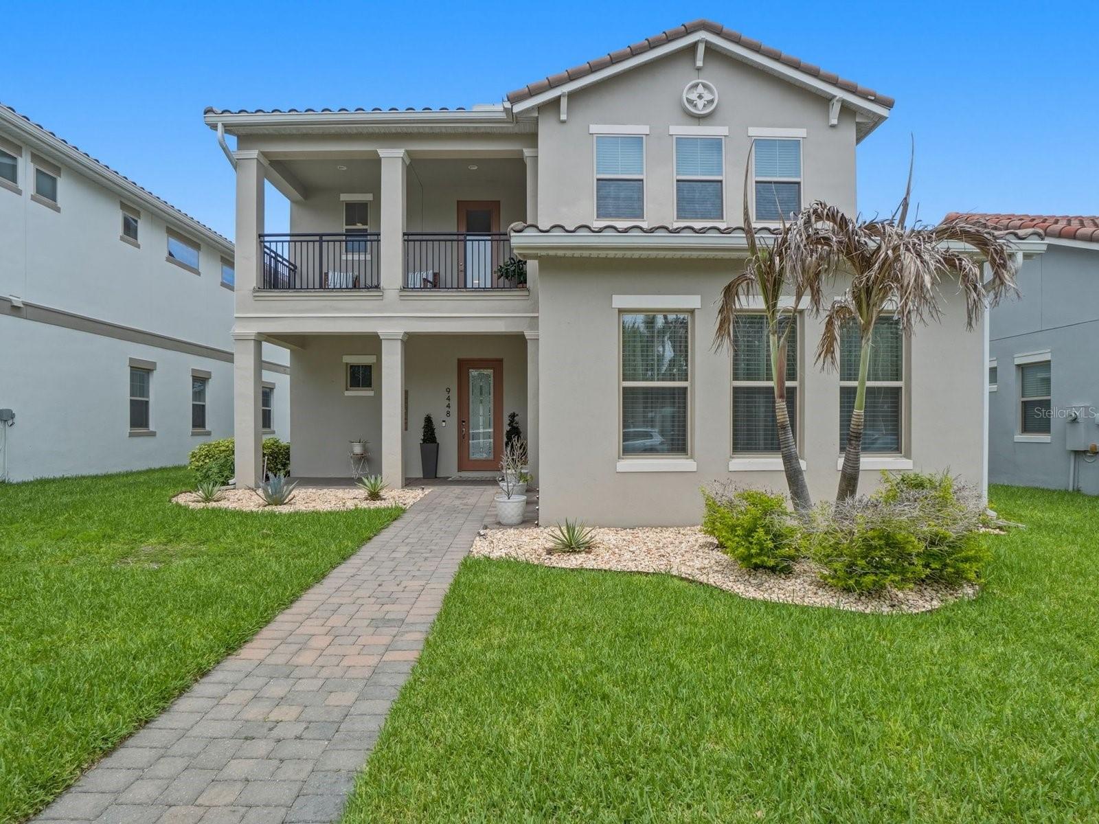 Welcome to luxury living in the highly sought-after gated golf community of Eagle Creek in the heart of Lake Nona. Built in 2020, this stunning two-story residence offers over 3,300 square feet of thoughtfully designed living space with 4 bedrooms, 4 bathrooms, and a spacious open-concept floor plan perfect for modern living and entertaining. Step inside to discover soaring ceilings, abundant natural light, and elegant finishes throughout. The gourmet kitchen opens seamlessly to the living and dining areas, creating the ideal setting for gatherings with family and friends. Located on the first floor, the spacious primary suite provides a private retreat with a luxurious en-suite bath and generous walk-in closets. The generous sized bedrooms and baths on the second floor provide flexibility for guests, home office space, or multi-generational living. Situated on a beautifully maintained homesite, this home features a tile roof, oversized garage, and access to resort-style community amenities including clubhouse, fitness center, pools, tennis courts, playgrounds, and scenic walking trails. The Eagle Creek championship golf course offers discounted rates to residents! Conveniently located near Medical City, Orlando International Airport, top-rated schools, shopping, dining, and major highways, this property combines elegance, comfort, and prime location in one exceptional offering.