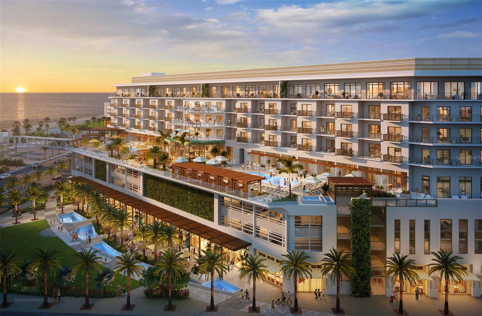 Virtually Staged. Pre-Construction. To be built. Welcome to The Marriott Autograph Collection -  Beachmaker Resort: A New Standard of Luxury on Madeira Beach, Florida's Most Beautiful and Convenient Beach. The Beachmaker Resort brings all the imagery, beauty and spirit of your favorite beach town into one experience at Madeira Beach. It's a landing for comfort-seeking sand slingers who want to vacation without feeling like a tourist. As an owner, you get to provide your guest with an experience like no other. All without lifting a finger. Introducing a masterpiece that redefines coastal elegance: The Beachmaker Resort, a distinguished member of the Marriott Autograph Collection. Renowned for its hand- selected, independent hotels that blend boutique charm with luxurious hospitality, the Autograph Collection spans over 200 unique properties worldwide, each embodying the ethos of exclusivity and craftsmanship. Nestled along the pristine shores of Madeira Beach, recently recognized by TripAdvisor as one of the Top 10 Beaches in the U.S., The Beachmaker Resort promises an experience "exactly like nothing else." The Beachmaker is now accepting visionary pre-construction Buyers into its prestigious Founder's Club. Reserved for early buyers of the resort's condo-hotel units, these exclusive members will enjoy unparalleled privileges, including: Prime access to the best room locations, Fixed introductory pricing, Luxurious designer-appointed furniture packages included, Complimentary first-year condo fees and shared expenses, A 60% revenue split for owners, Resort access even when units are booked, and Global Marriott Envia benefits, including discounted stays and dining at all Marriott resorts Worldwide. Elevated Living & Distinctive Design: The resort boasts 161 impeccably designed condo-hotel units, spanning 14 unique floor plans on levels 4 through 7. EVERY unit has a water view whether Gulf and Beach view or Island view over the Intracoastal and canals of Madeira Beach. For those seeking the pinnacle of opulence, the 8th-floor penthouse level offers 10 exclusive Marriott-branded residential condominiums. Thoughtfully designed to blend sophistication and leisure, The Beachmaker Resort features: 26,000 square feet of premium retail, dining, and entertainment spaces, a 4th-floor amenity deck with two pools, cabanas, a hot tub, a sunset terrace, a wedding and banquet facility with expansive pre-function areas, a state-of-the-art business conference center, Cozina - a signature three-meal restaurant, Bom Bom - a beachside bar and a unique lobby bar experience with captivating views and a private sky bridge for seamless, safe access to the white sands of Madeira Beach. Participation in the expert on-site Marriott property management program is required, per City of Madeira Beach regulations. Prospective owners are welcome to discuss revenue and occupancy projections directly with the management team. Experience unparalleled craftsmanship, hospitality and coastal luxury. The Beachmaker Resort is more than a destination -- it's a legacy. Welcome to the future of Madeira Beach living. Act now to be one of the Fortunate Founding Visionary Beachmakers. Only 10% down secures your unit and then a follow up 10% at Groundbreaking expected in 2026. No other payments required until closing expected in 2028.