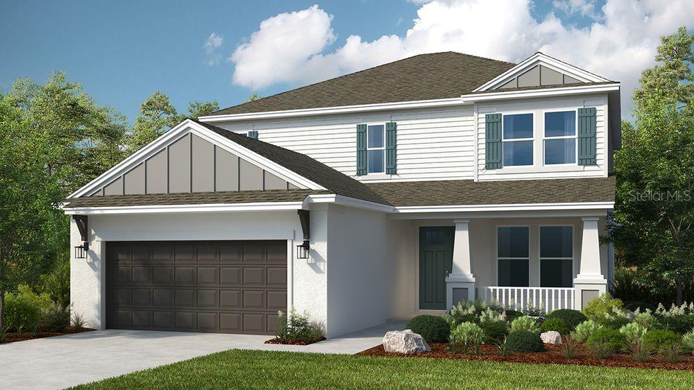 What's Special: Larger Backyard | Close to Amenities | Covered Patio | Extended Patio. New Construction – Ready Now! Built by America's Most Trusted Home Builder. Welcome to the Bahama at 5217 Bowspirit Way in The Waters at Center Lake Ranch! This charming new home opens with a welcoming foyer that flows into a bright, open-concept layout where the great room, casual dining area, and gourmet kitchen flow beautifully together. The kitchen features a spacious island and quartz countertops while also connecting to the formal dining room. Just off the great room, a covered lanai creates an effortless indoor-outdoor connection. The primary suite is conveniently located on the main level with a well-appointed en-suite bath and walk-in closet. Upstairs, a versatile loft leads to a dedicated study, three secondary bedrooms, and two full baths. The Waters at Center Lake Ranch sits within a 2,050-acre master-planned community just south of Lake Nona. Conveniently located along the Narcoossee corridor, this natural gas community offers strong value near Medical City. Enjoy a walkable setting with cohesive neighborhoods, multi-use trails, recreation areas, and conservation wetlands that enrich daily living. Additional Highlights Include: GE refrigerator, washer, and dryer. Photos are for representative purposes only. MLS#O6415082