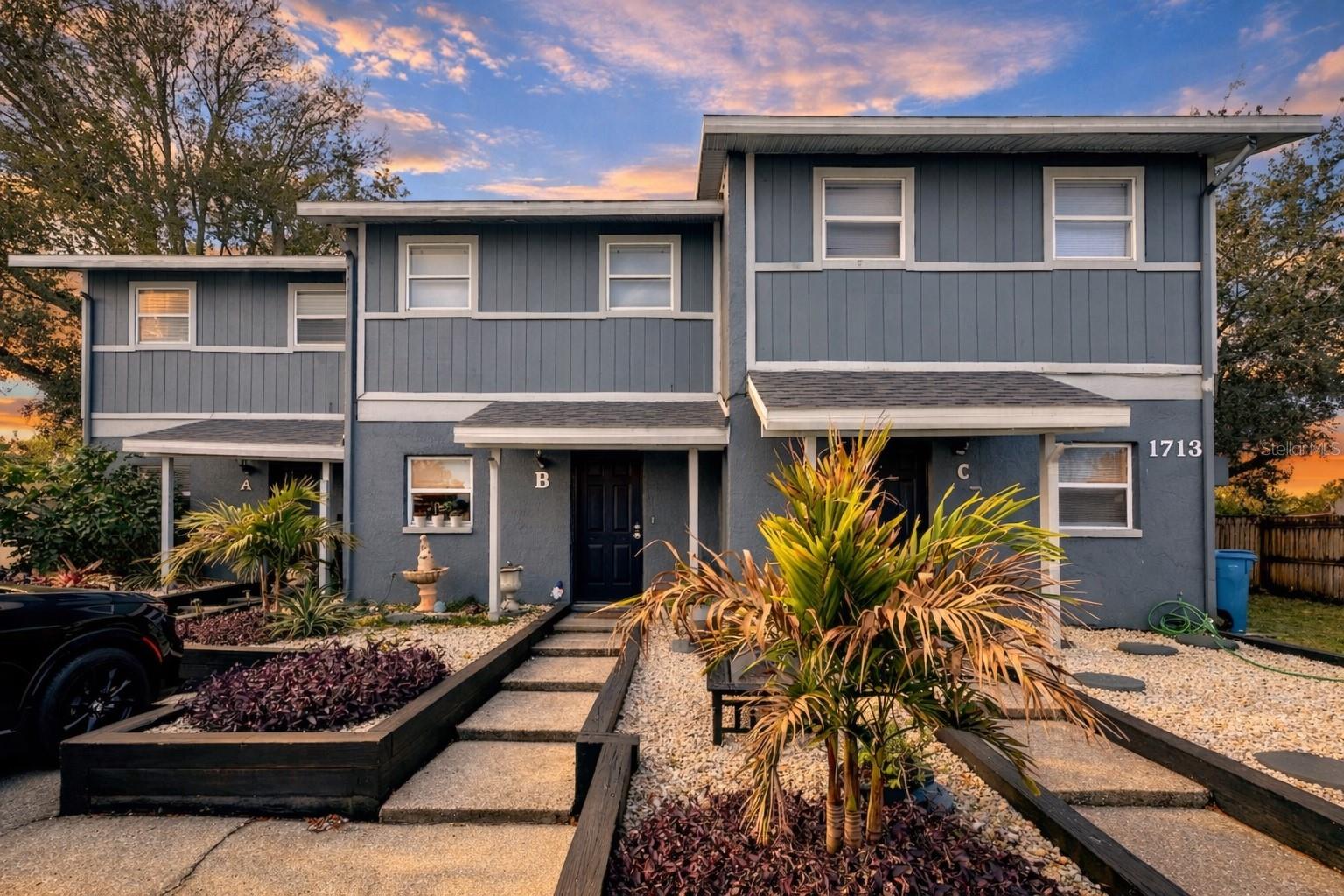 One or more photo(s) has been virtually staged. Turn-key, fully updated triplex offering 3,468 square feet (actual). The property features three identical townhome-style units, each with 2 bedrooms and 1.5 bathrooms. Current owner has completed extensive updates including granite kitchens, new flooring, and renovated bathrooms. No HOA. All units feature private fenced yards, the property remained unaffected during the 2024 hurricane events, and all three units are currently rented, providing immediate income for an investor. Each unit also includes an upstairs balcony. All three units are identical in size and layout. If access to all units is not available, reasonable accommodations will be made. Prime central Pinellas location near shopping, dining, major highways, Tampa International Airport, Clearwater, and the Gulf beaches. Also listed as income property. MLS # TB8467740