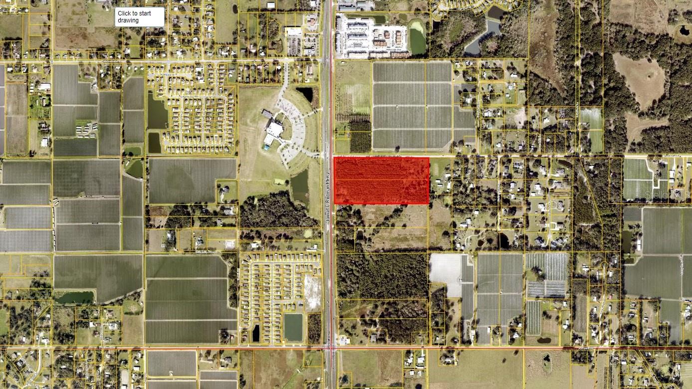 19 Acres, 630’ of James L. Redman Parkway frontage, Mixed Use Gateway District, owner financing available.