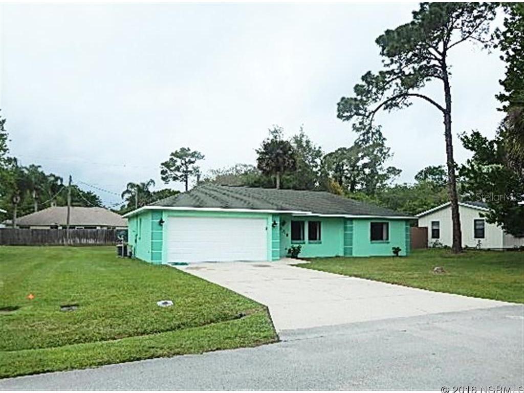 Welcome home!! Very nice 3 bedrooms 2 baths concrete block home freshly painted inside and out. Cathedral ceilings and split bedroom plan, nice size master bedroom with large walk in closet. New ceiling fans, outside light fixtures and carpet. Backyard is completely cleared and ready for your new pool. Ready for new family, easy to see. All information believed to be correct but not warranted. ;Water: City